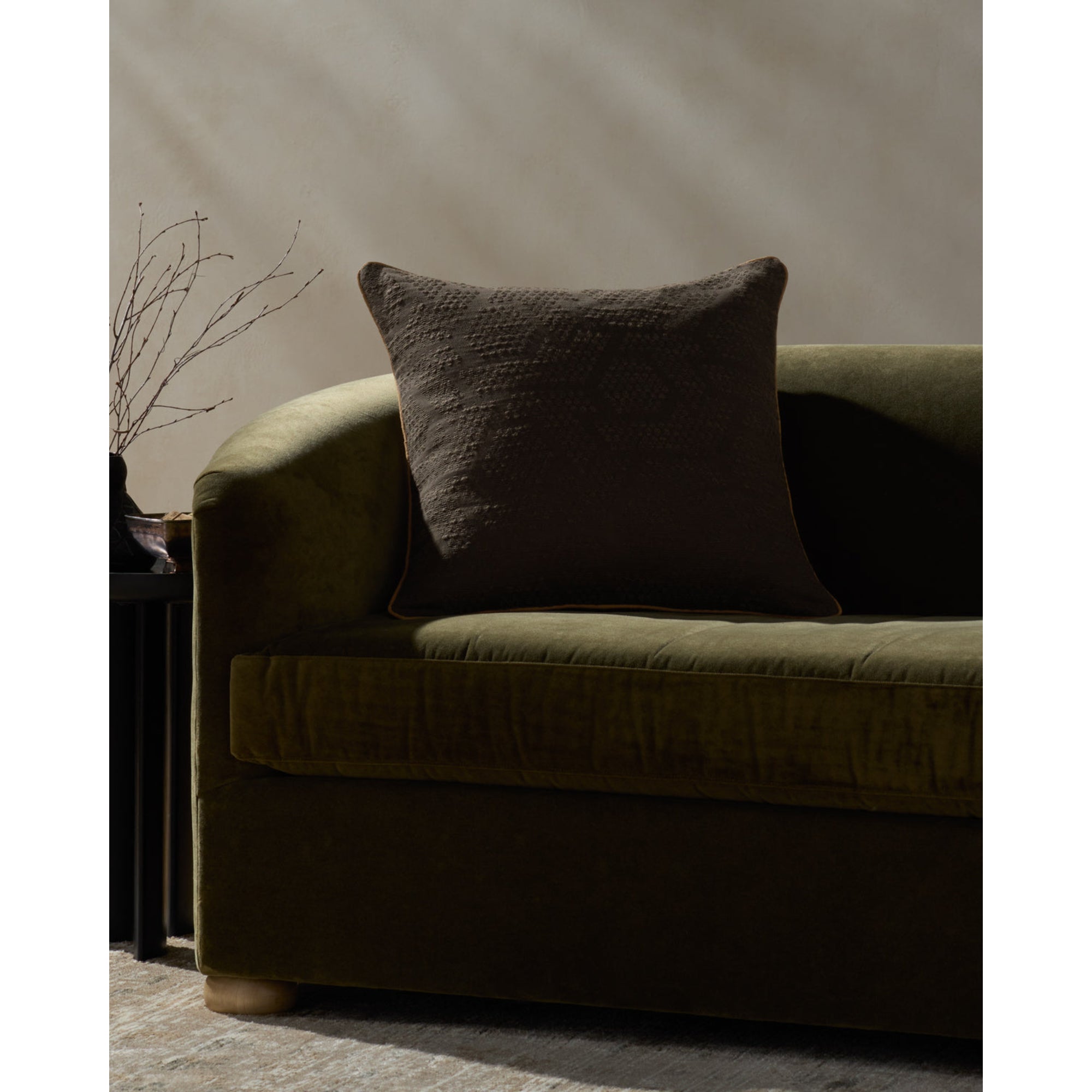 Jeremiah Brent x Loloi Leroy Brown Pillow Cover Only