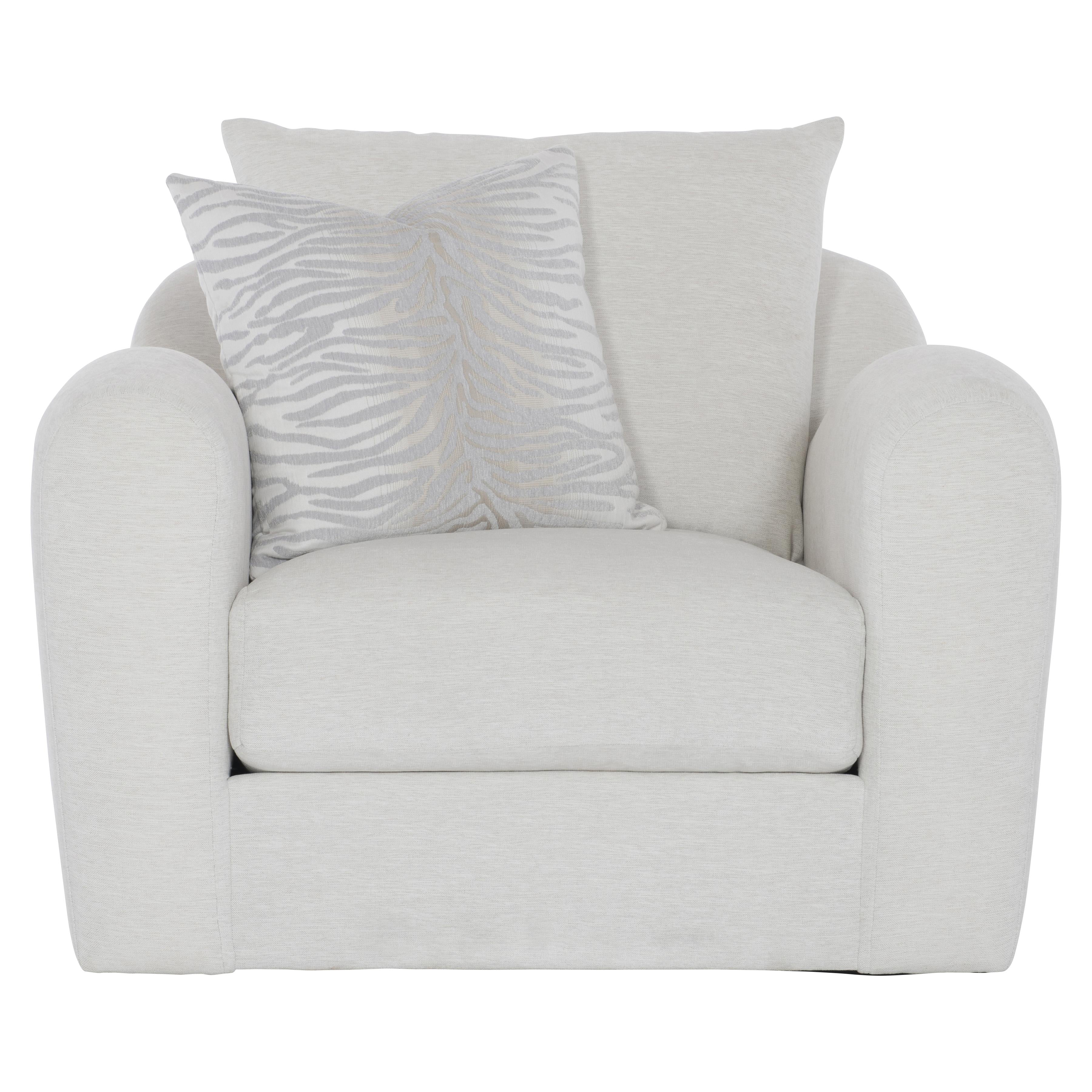 Asher Fabric Swivel Chair by Bernhardt