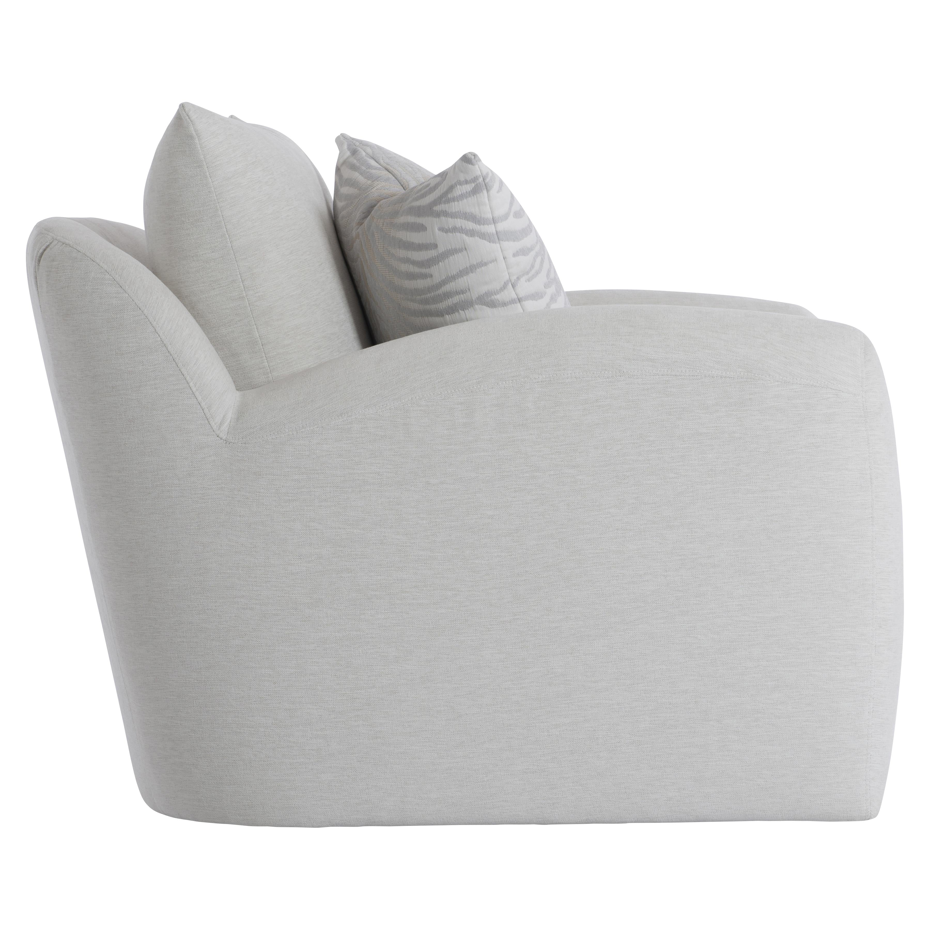 Asher Fabric Swivel Chair by Bernhardt