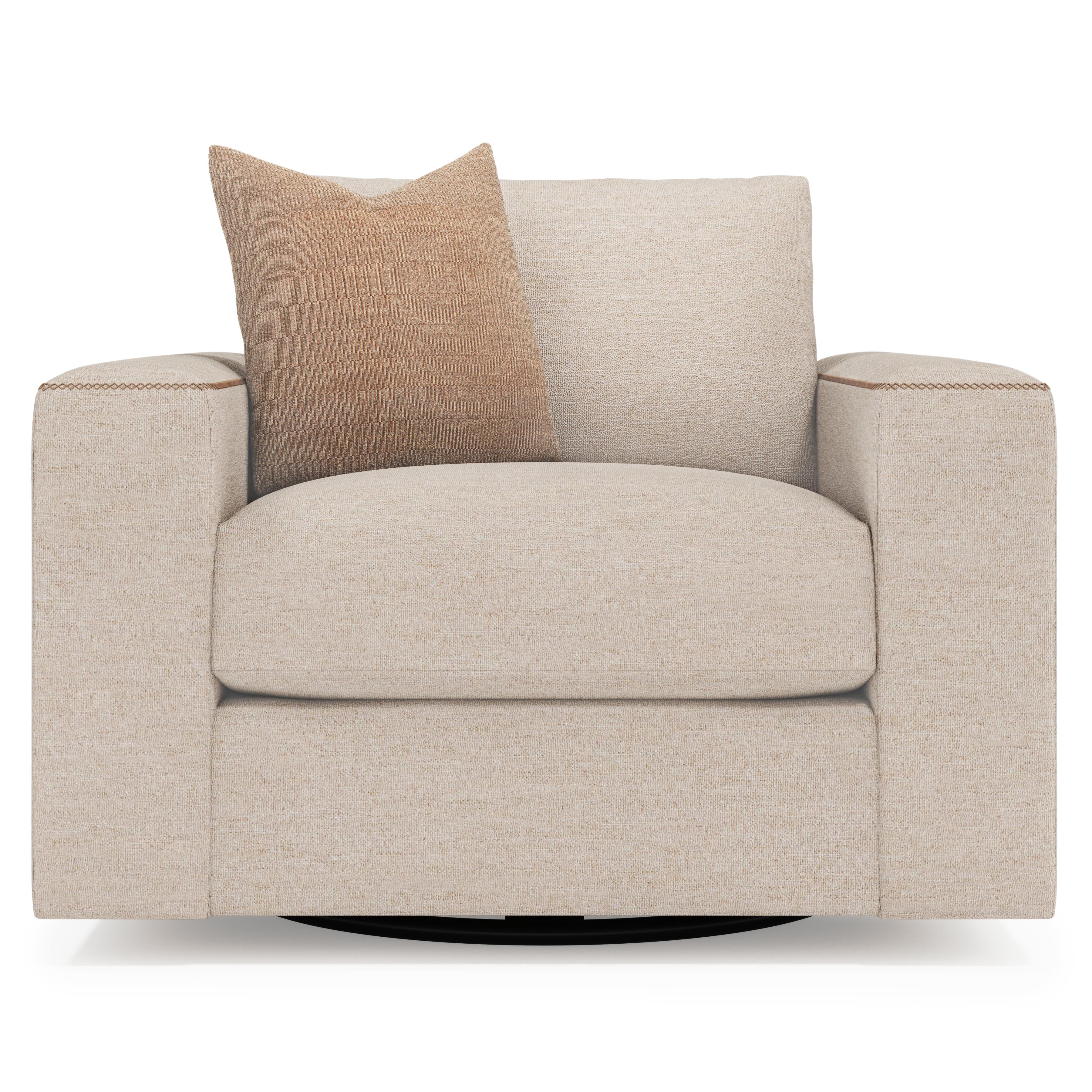 Vaughn Fabric Swivel Chair by Bernhardt