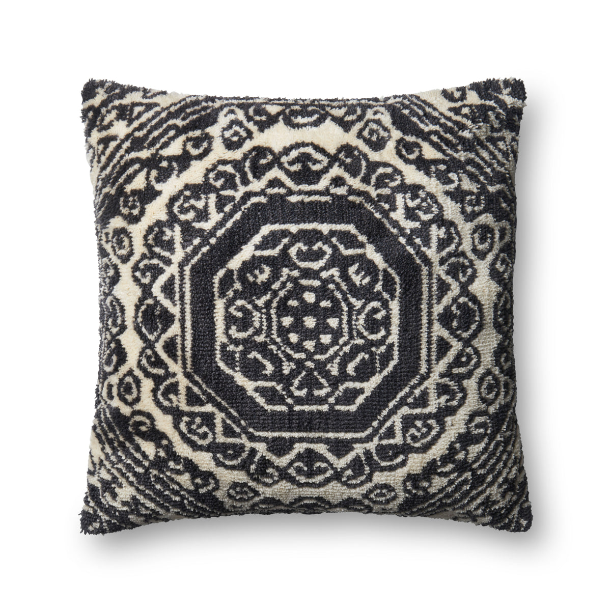 Loloi P0578 Black/White Cover Only Pillow by Loloi