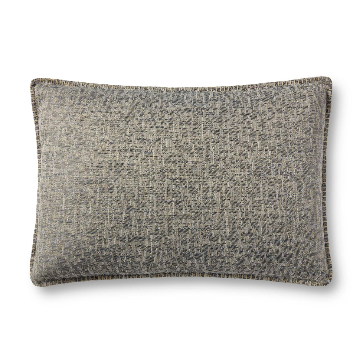 Loloi P0896 Grey 16" x 26" Cover Only Pillow by Loloi