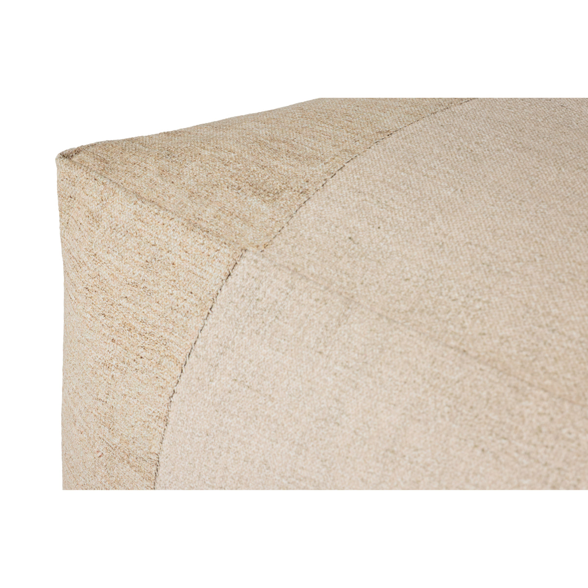 Loloi LPF0041 Ivory 36" x 36" x 17" Pouf by Loloi