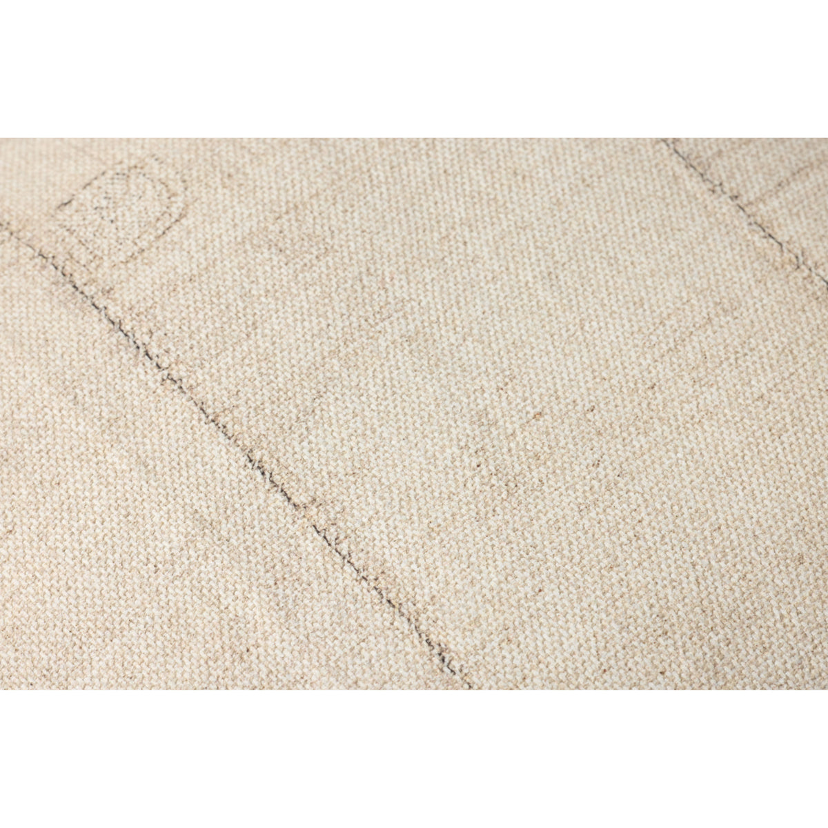 Loloi LPF0043 Ivory 18" x 18" x 18" Pouf by Loloi