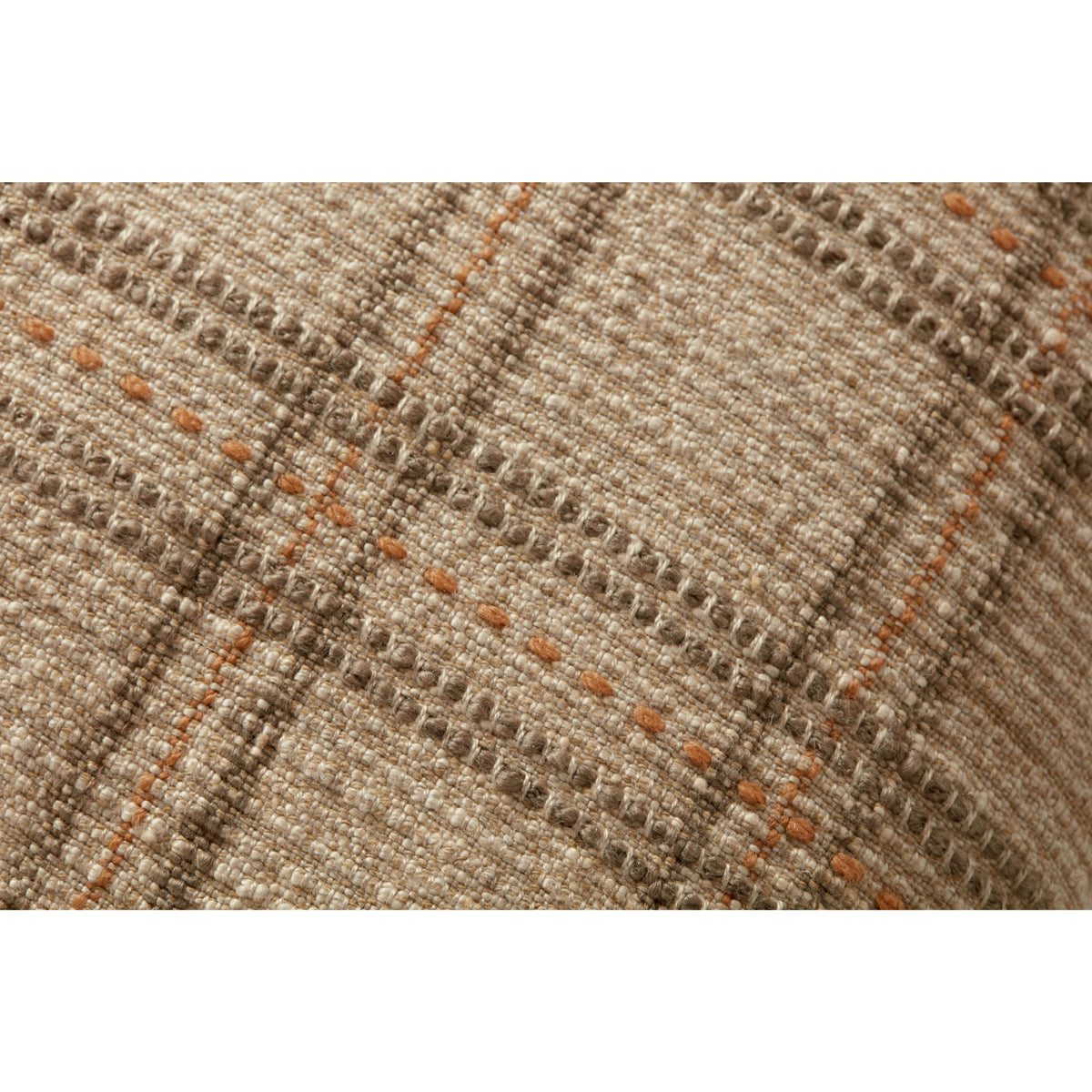 Angela Rose x Loloi Calista PAR0018 Tan/Terracotta 16" x 26" Cover Only Pillow