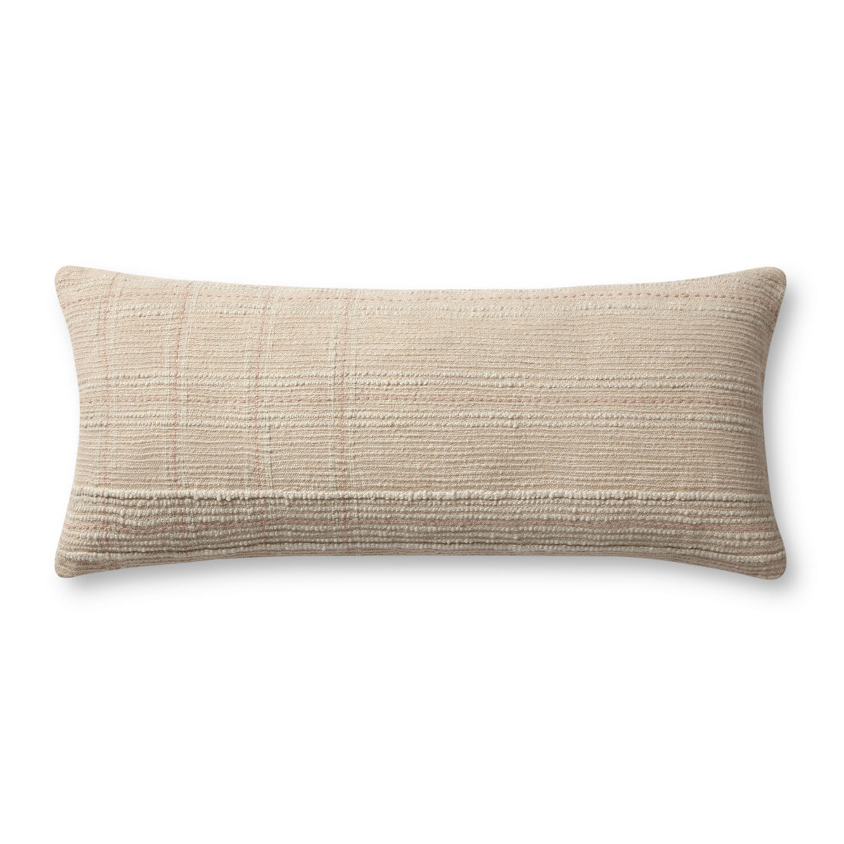 Angela Rose x Loloi Calista PAR0019 Ivory/Blush 13" x 35" Cover Only Pillow