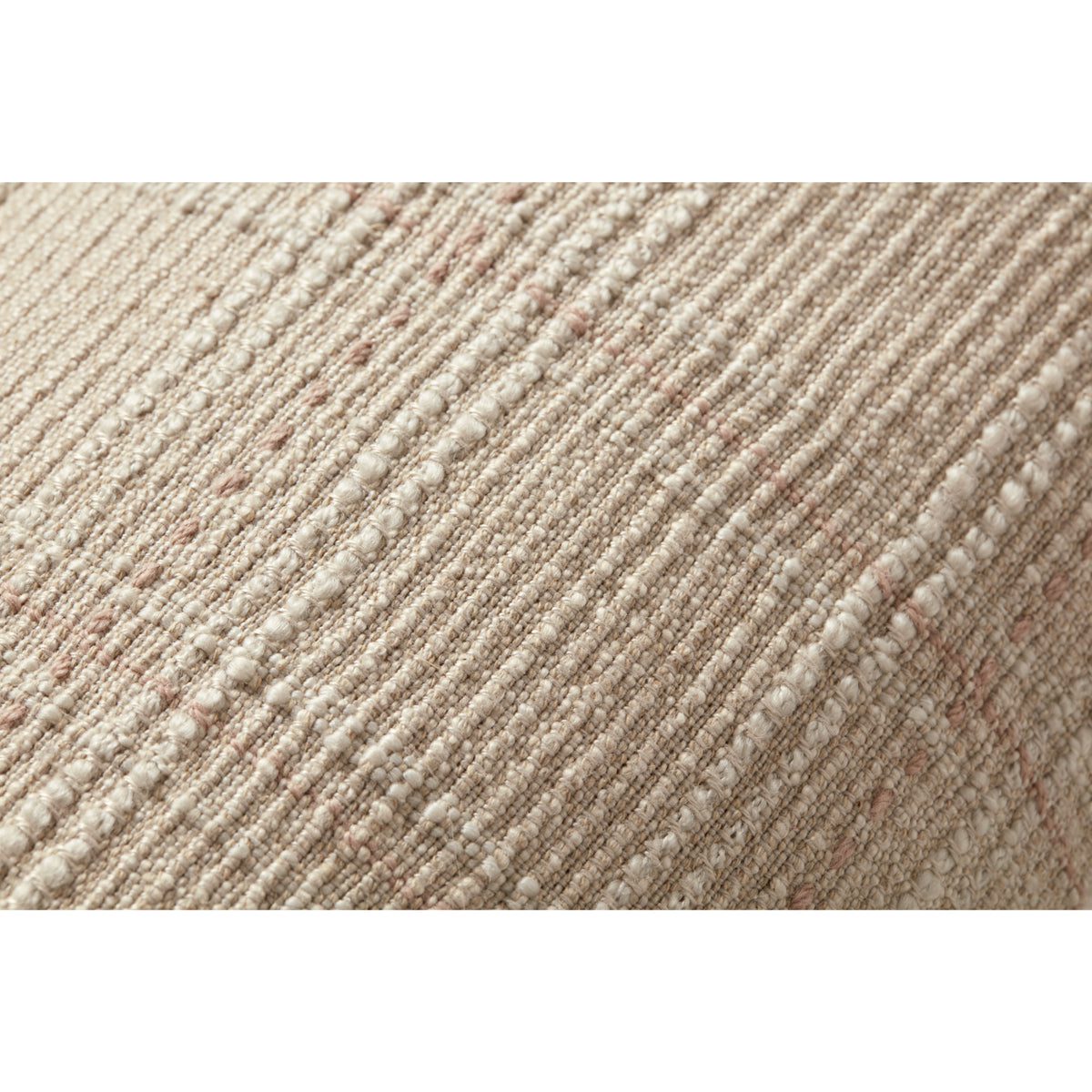 Angela Rose x Loloi Calista PAR0019 Ivory/Blush 13" x 35" Cover Only Pillow