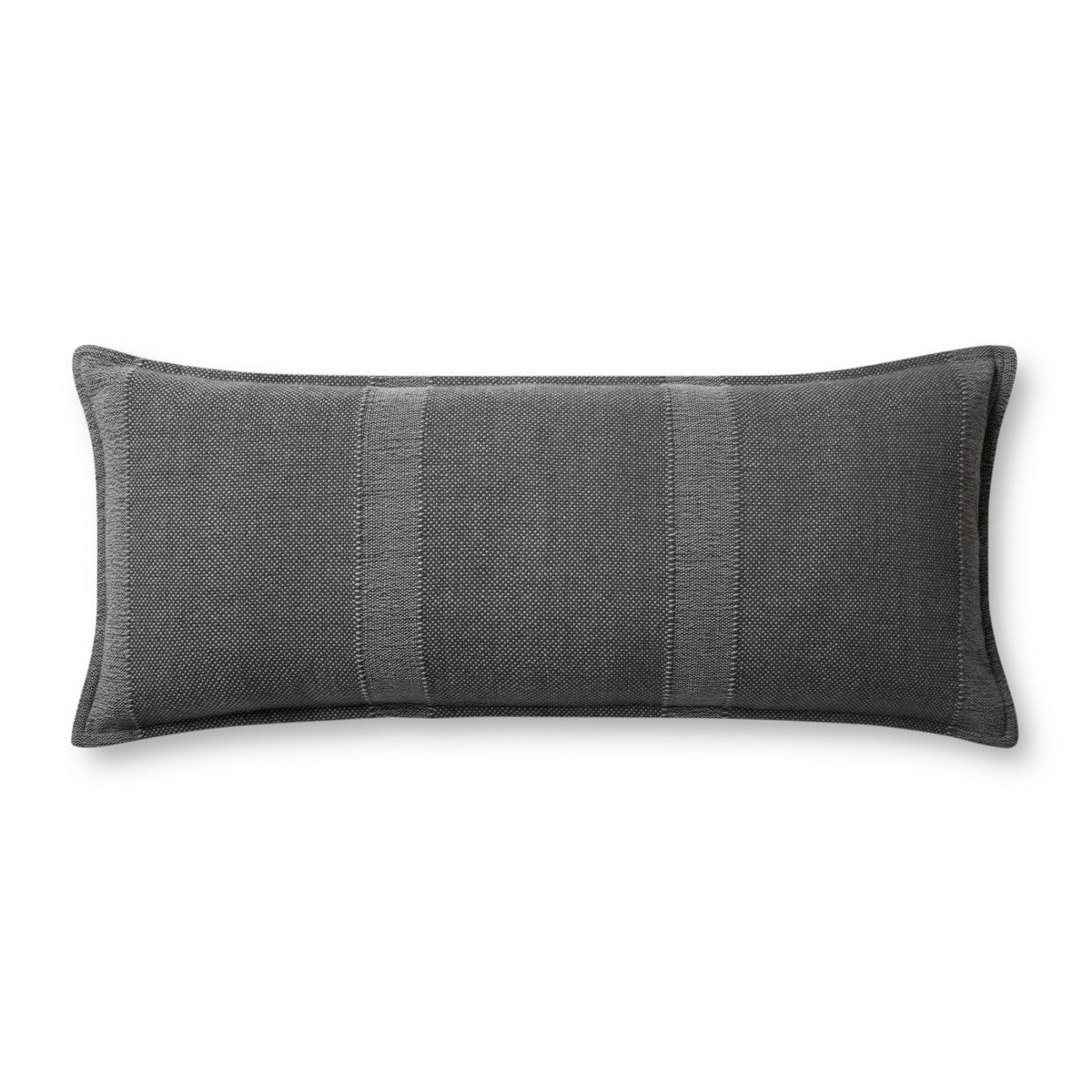 Angela Rose x Loloi Nadine PAR0021 Slate 13" x 35" Cover Only Pillow