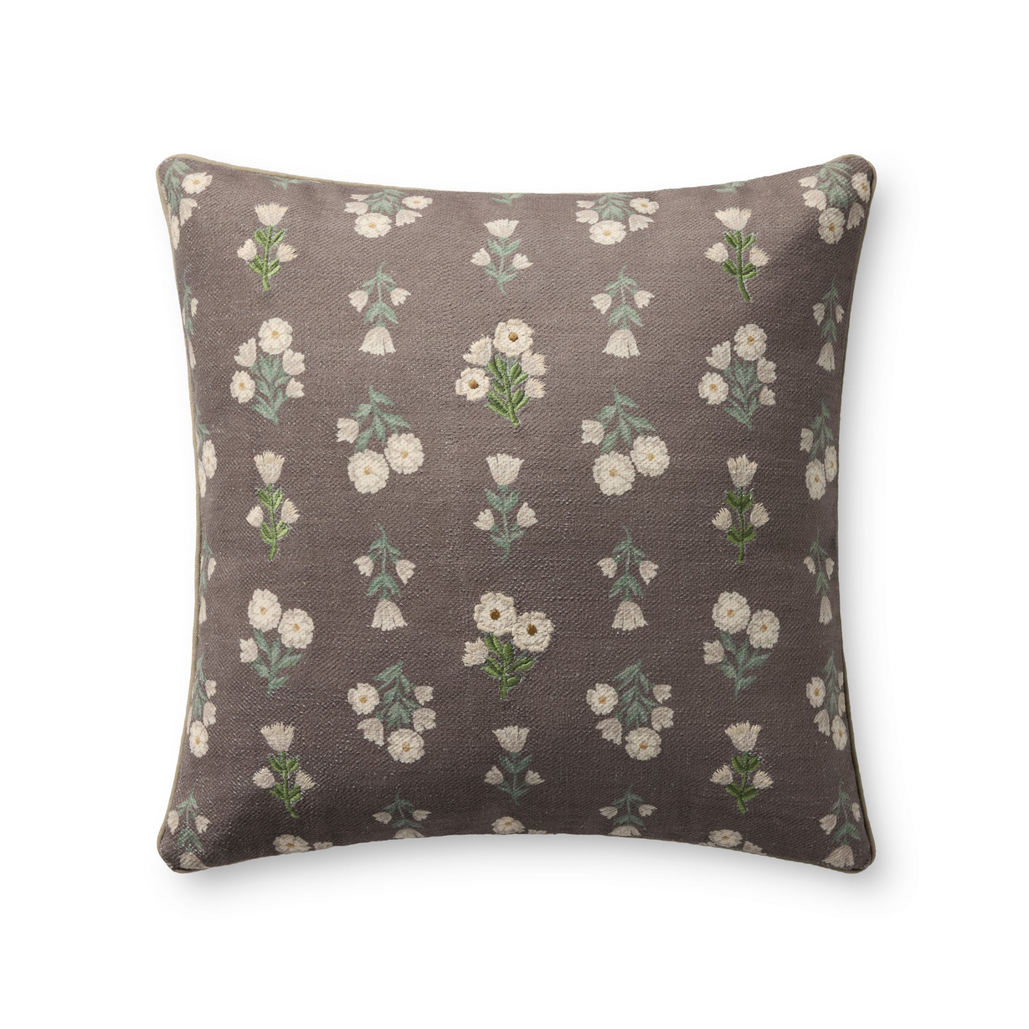 Chris Loves Julia x Loloi Posie Mauve/Multi 20" x 20" Pillow Cover Only