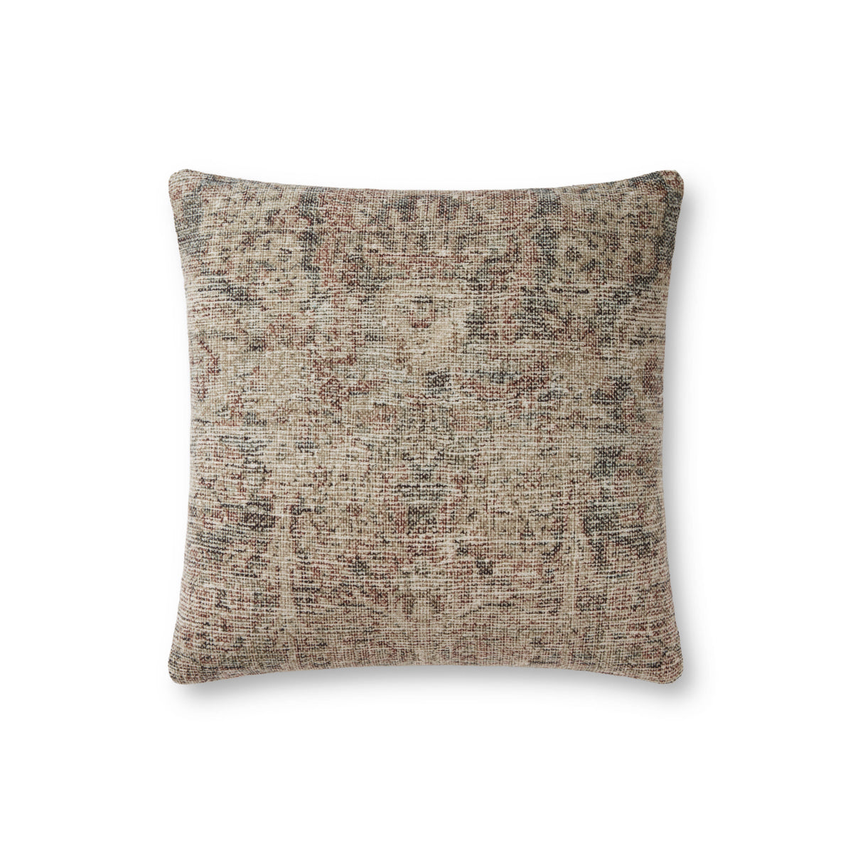 Loloi Beige/Multi 18" x 18" Cover Only Pillow