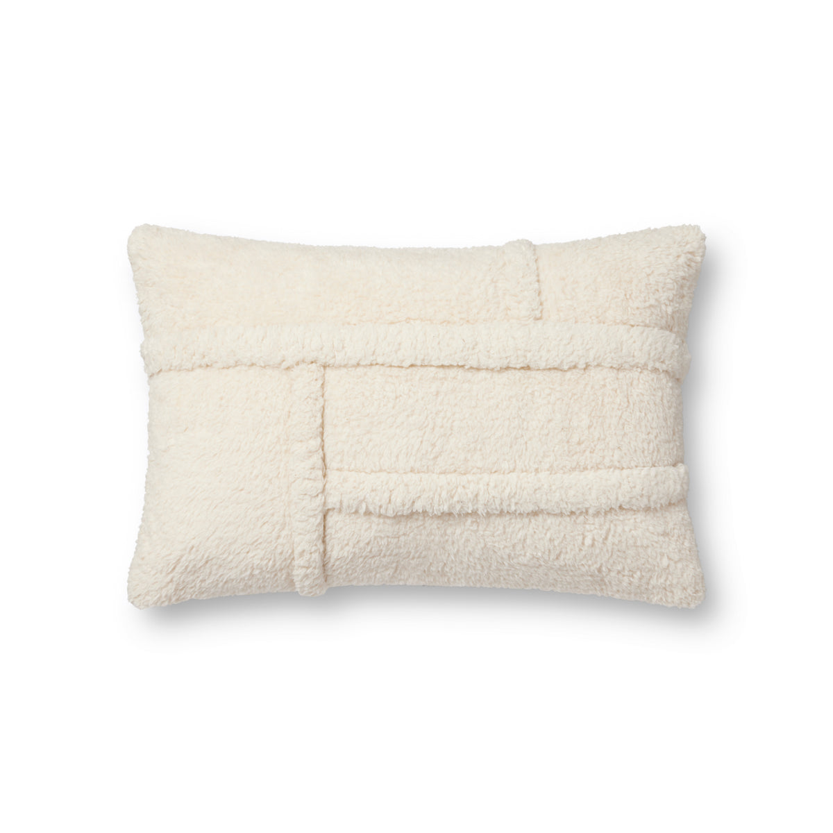 Loloi PLL0111 Ivory 13" x 21" Cover Only Pillow by Loloi