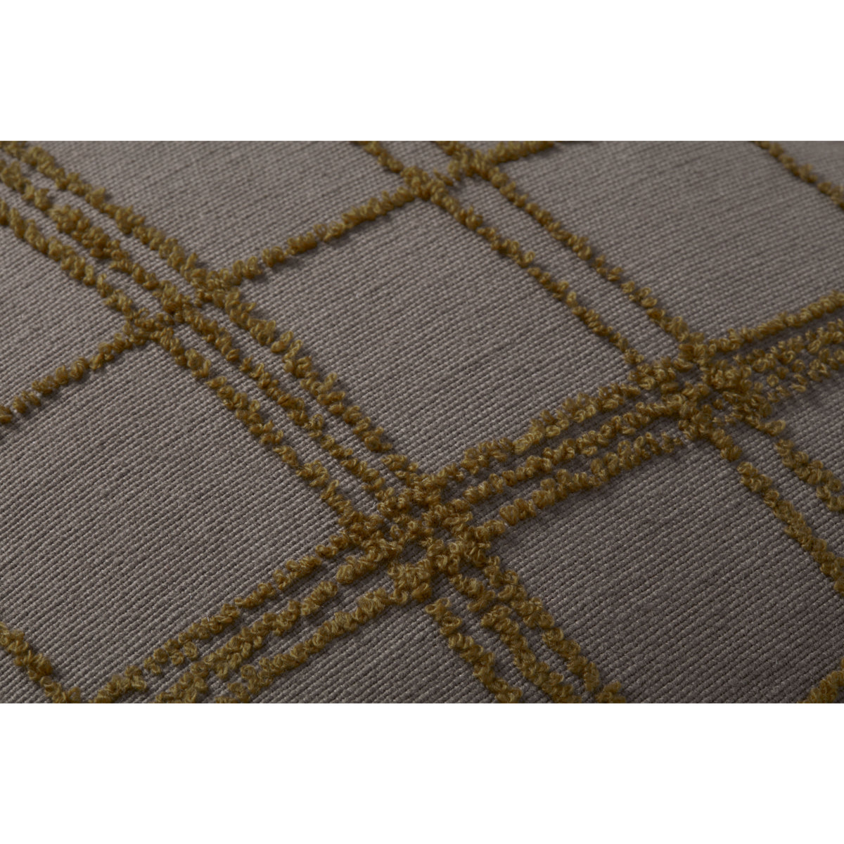Jean Stoffer x Loloi Edward Charcoal/Olive 18" x 18" Cover Only Pillow