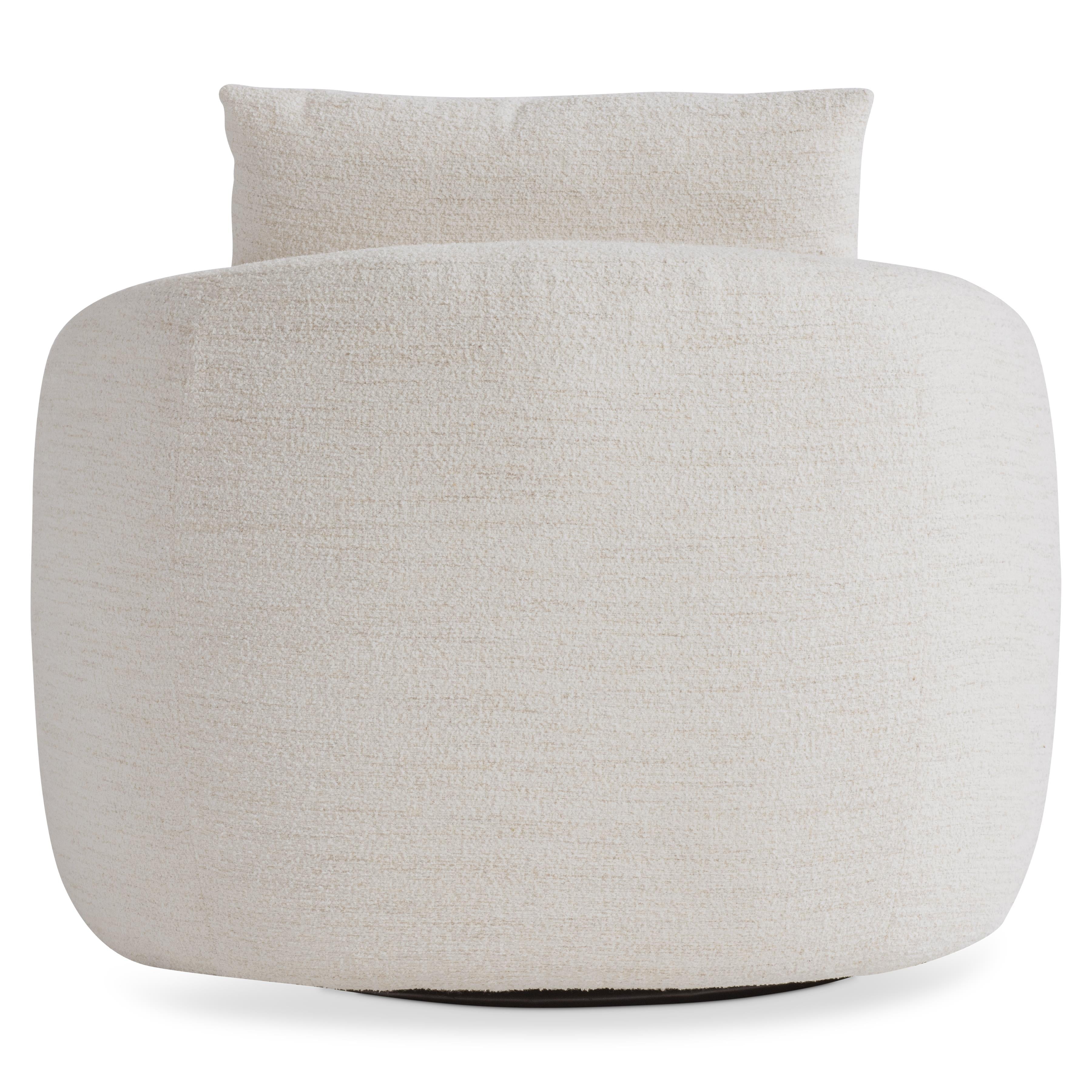 Jules Fabric Swivel Chair by Bernhardt