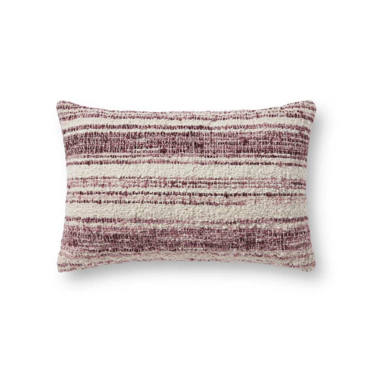 Chris Loves Julia x Loloi PCJ0002 Burgundy/Ivory 13" x 21" Pillow