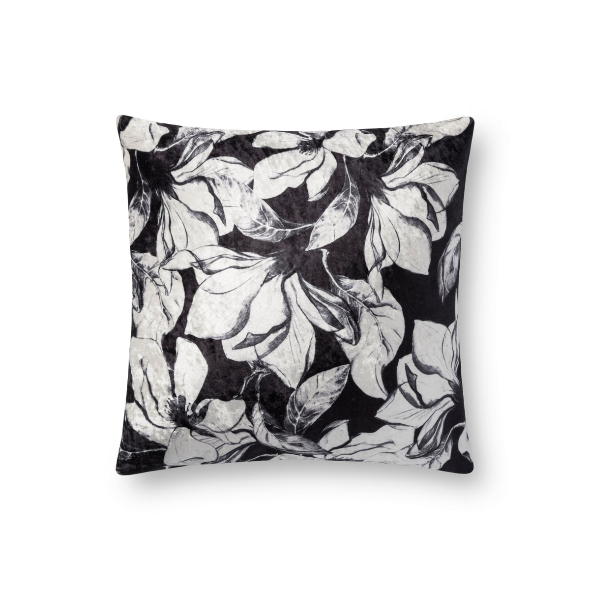 Loloi P0754 Black/White 18" x 18" Cover Only Pillow by Loloi