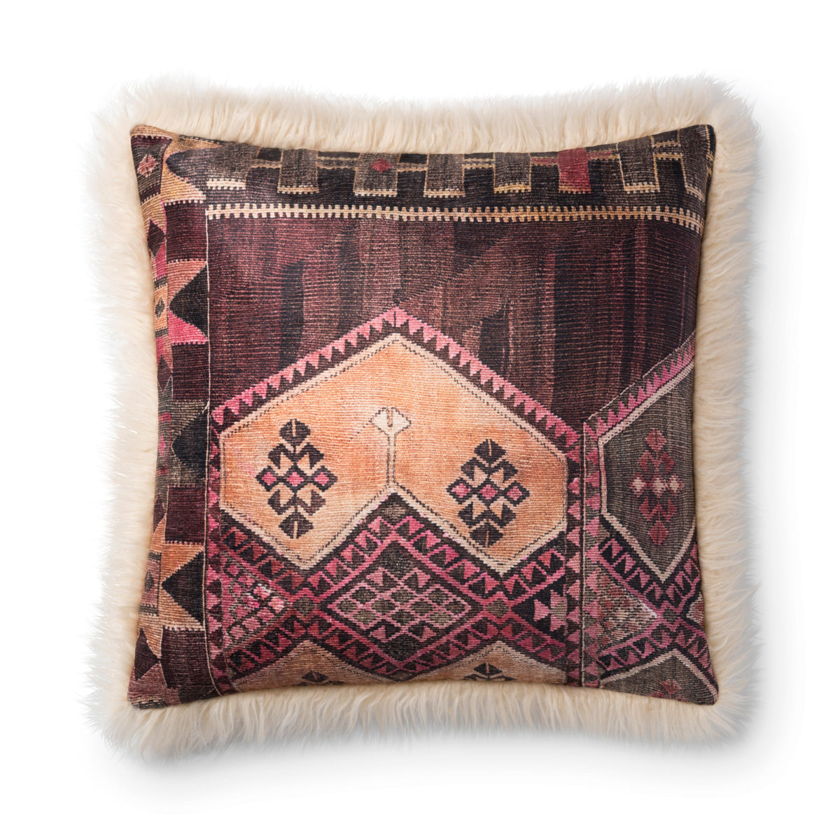 Loloi P0797 Multi/Ivory 13" x 21" Cover Only Pillow by Loloi