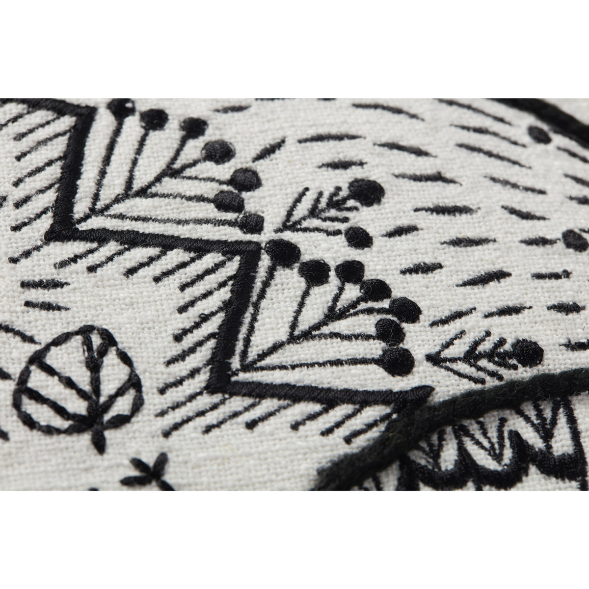 Loloi PLL0030 Black/Natural 18" x 18" Cover Only Pillow by Loloi