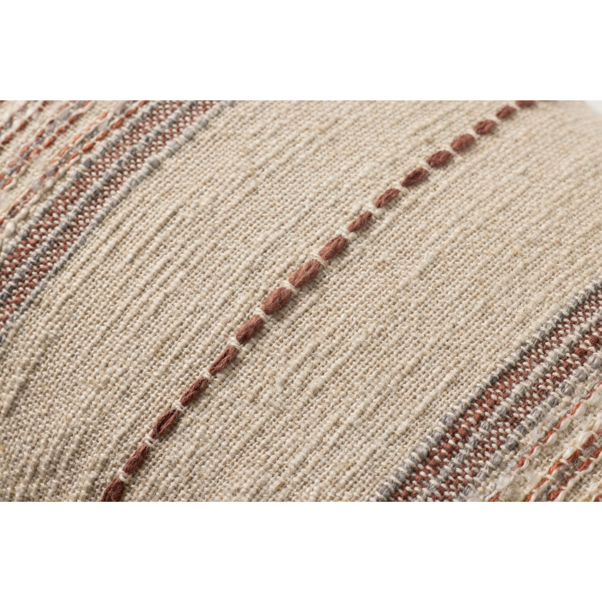 Loloi Ivory/Multi 12'' x 27'' Cover with Down Pillow