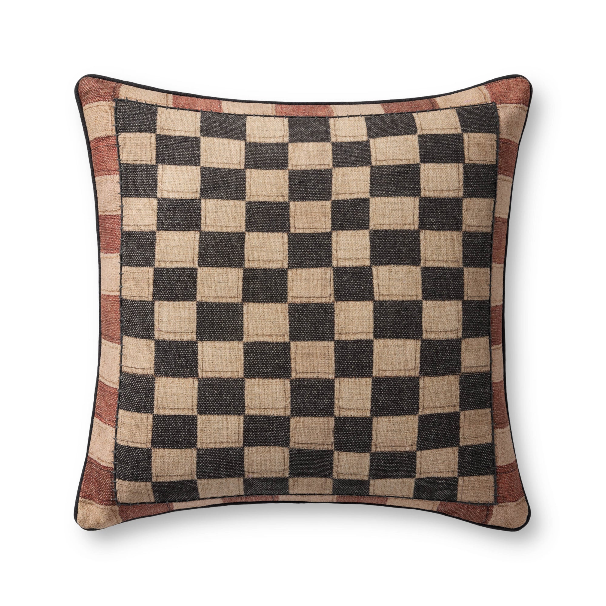 Loloi PLL0180 Multi 22'' x 22'' Cover with Poly Pillow