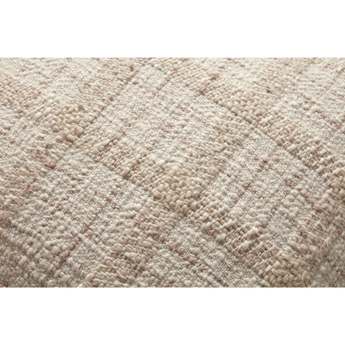 Chris Loves Julia x Loloi Fern Ivory/Beige 18" x 18" Cover Only Pillow