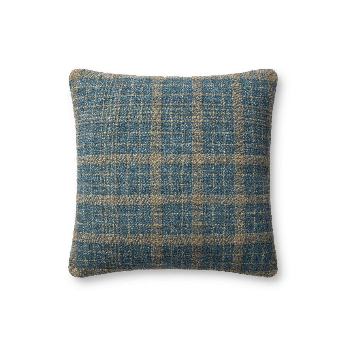 Chris Loves Julia x Loloi Earl Teal/Green 18" x 18" Cover Only Pillow