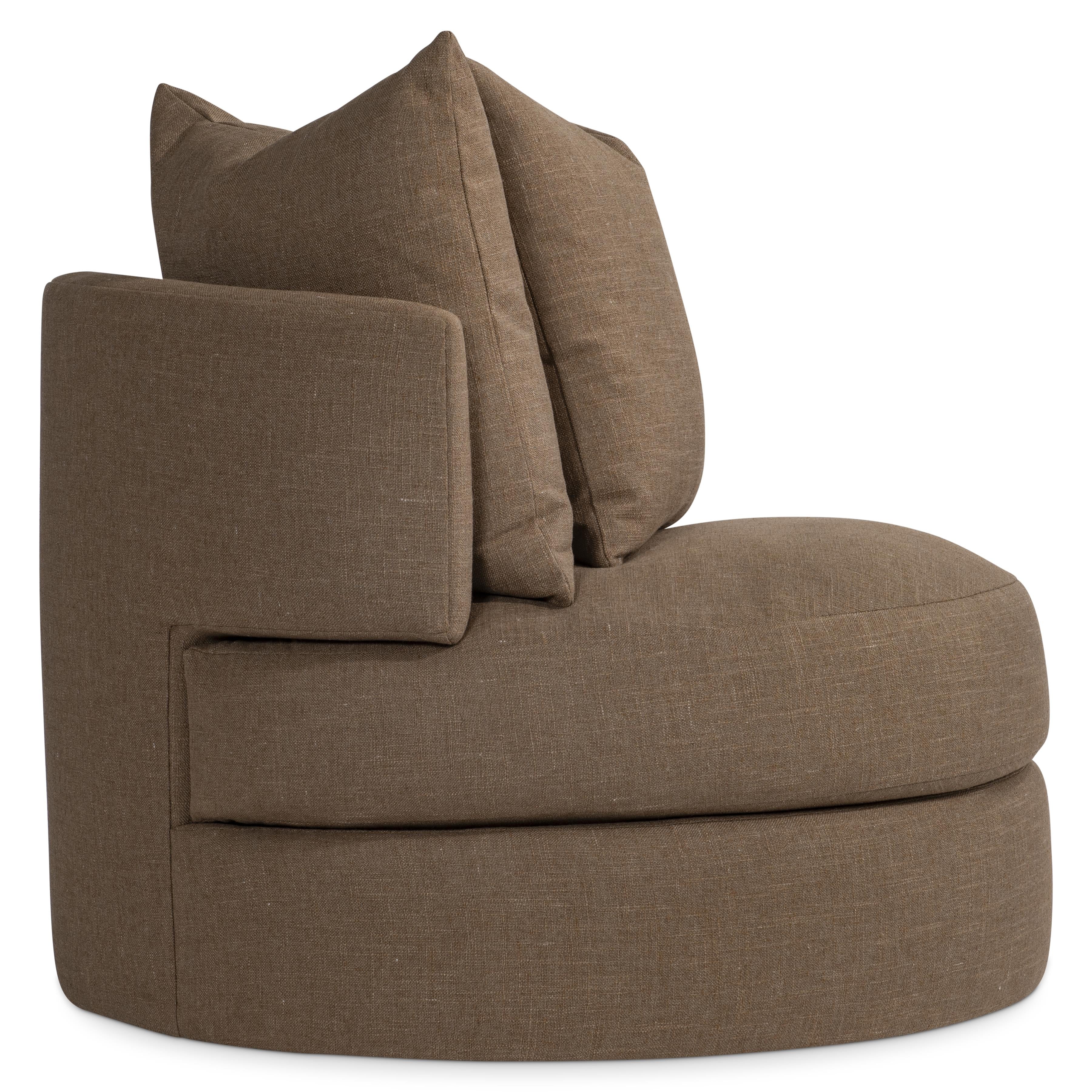 Colby Fabric Swivel Chair by Bernhardt