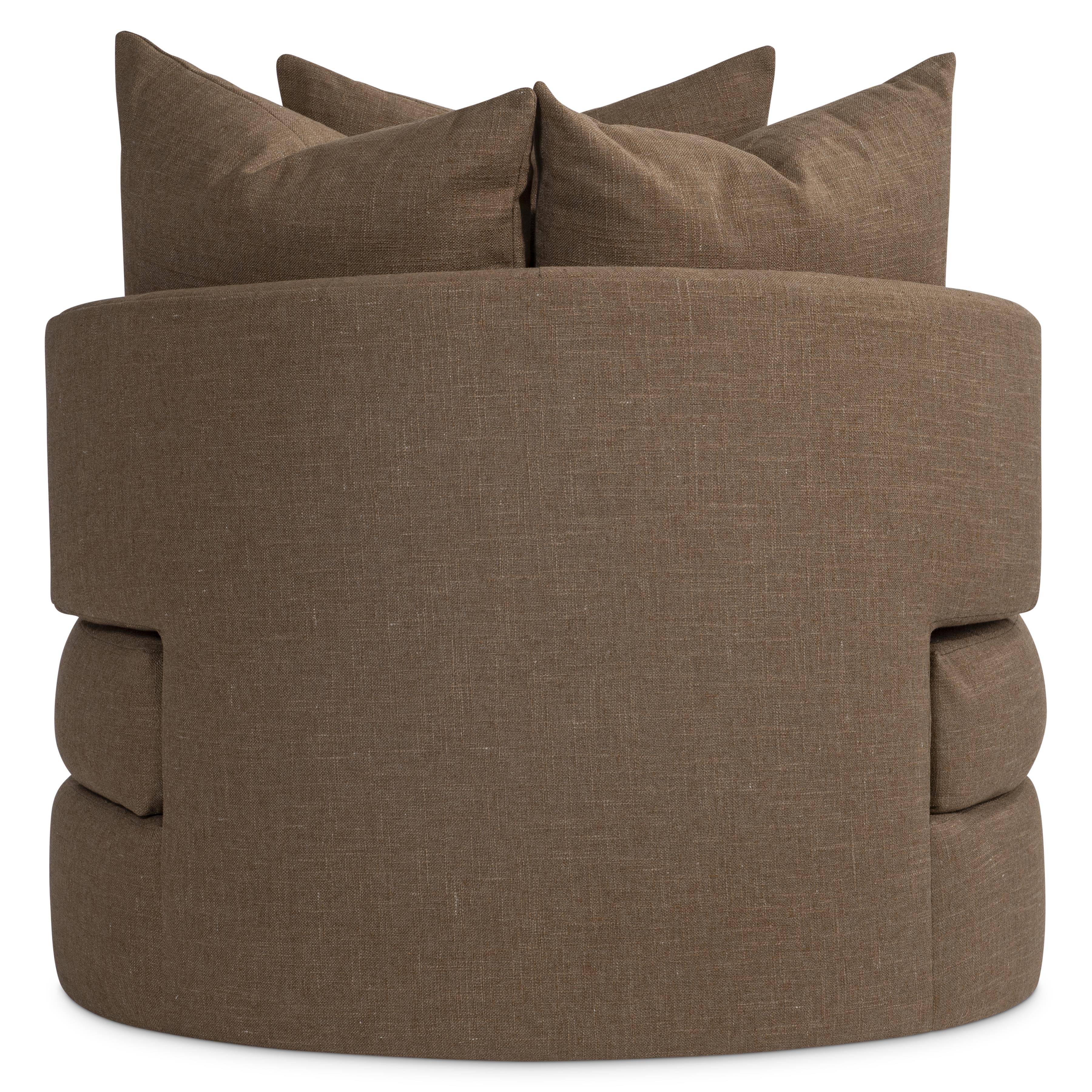 Colby Fabric Swivel Chair by Bernhardt