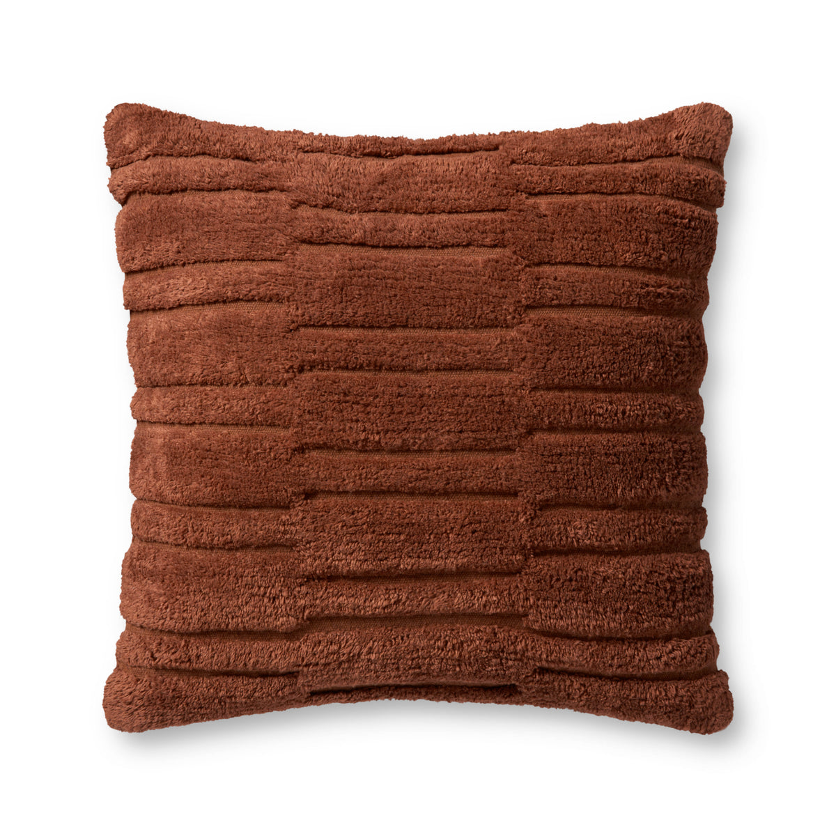 Angela Rose x Loloi Arabella Rust 22" x 22" Cover Only Pillow