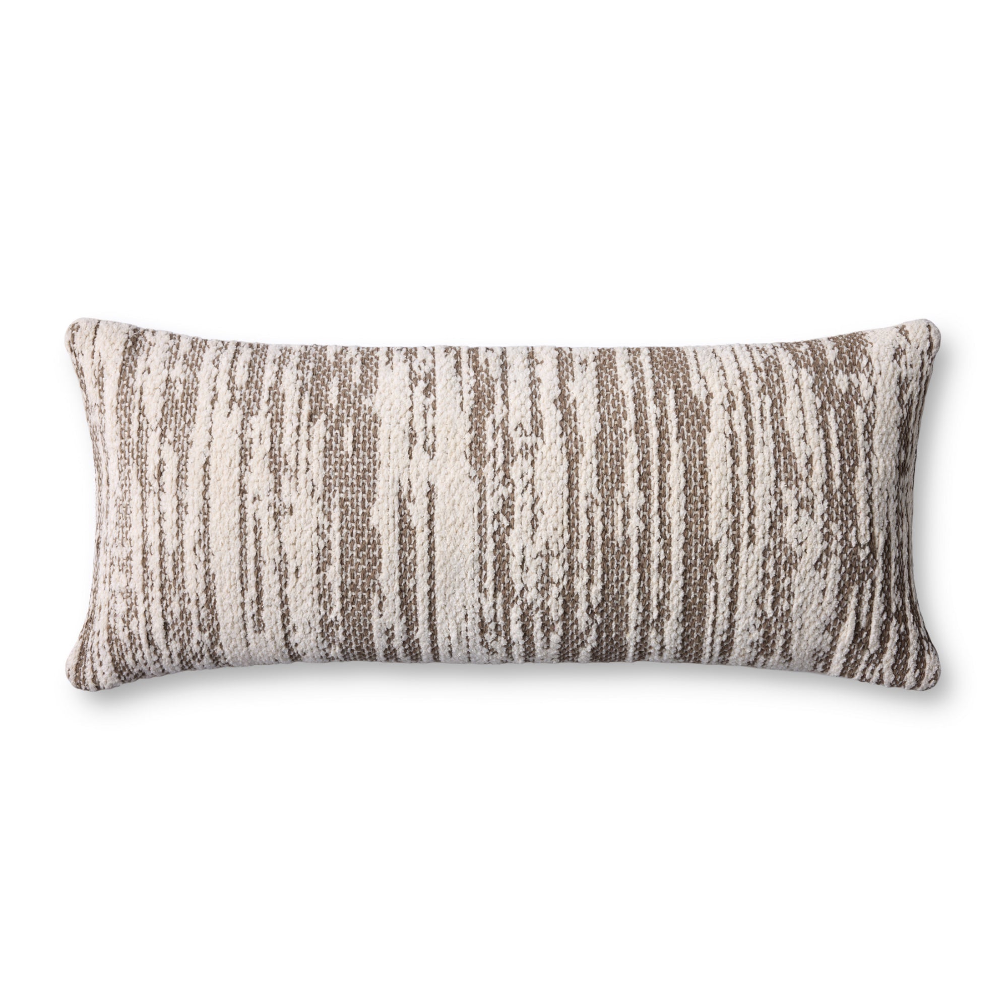 Loloi PLL0141 Dark Taupe/Ivory Cover Only Pillow