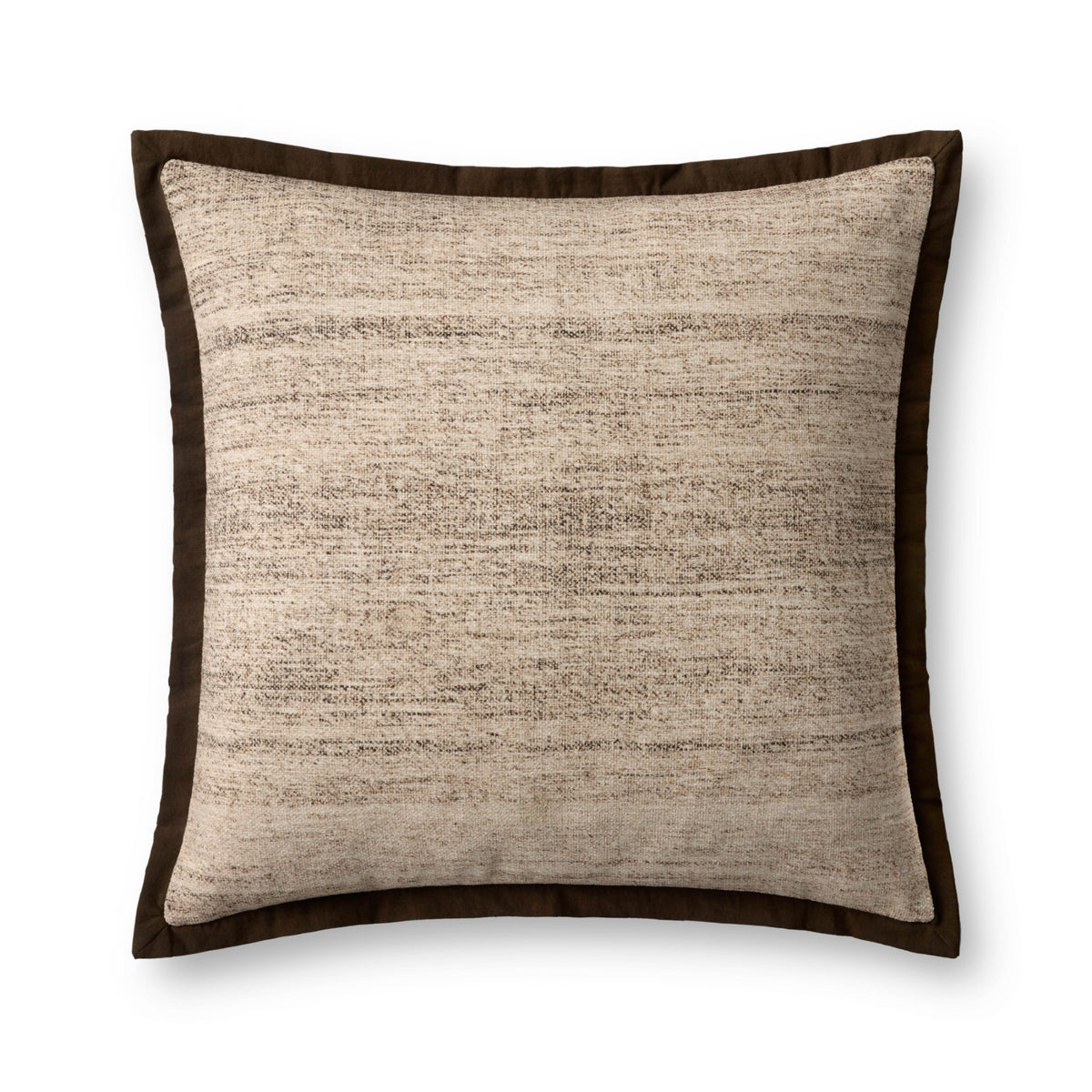 Loloi PLL0143 Brown/Ivory Cover Only Pillow by Loloi