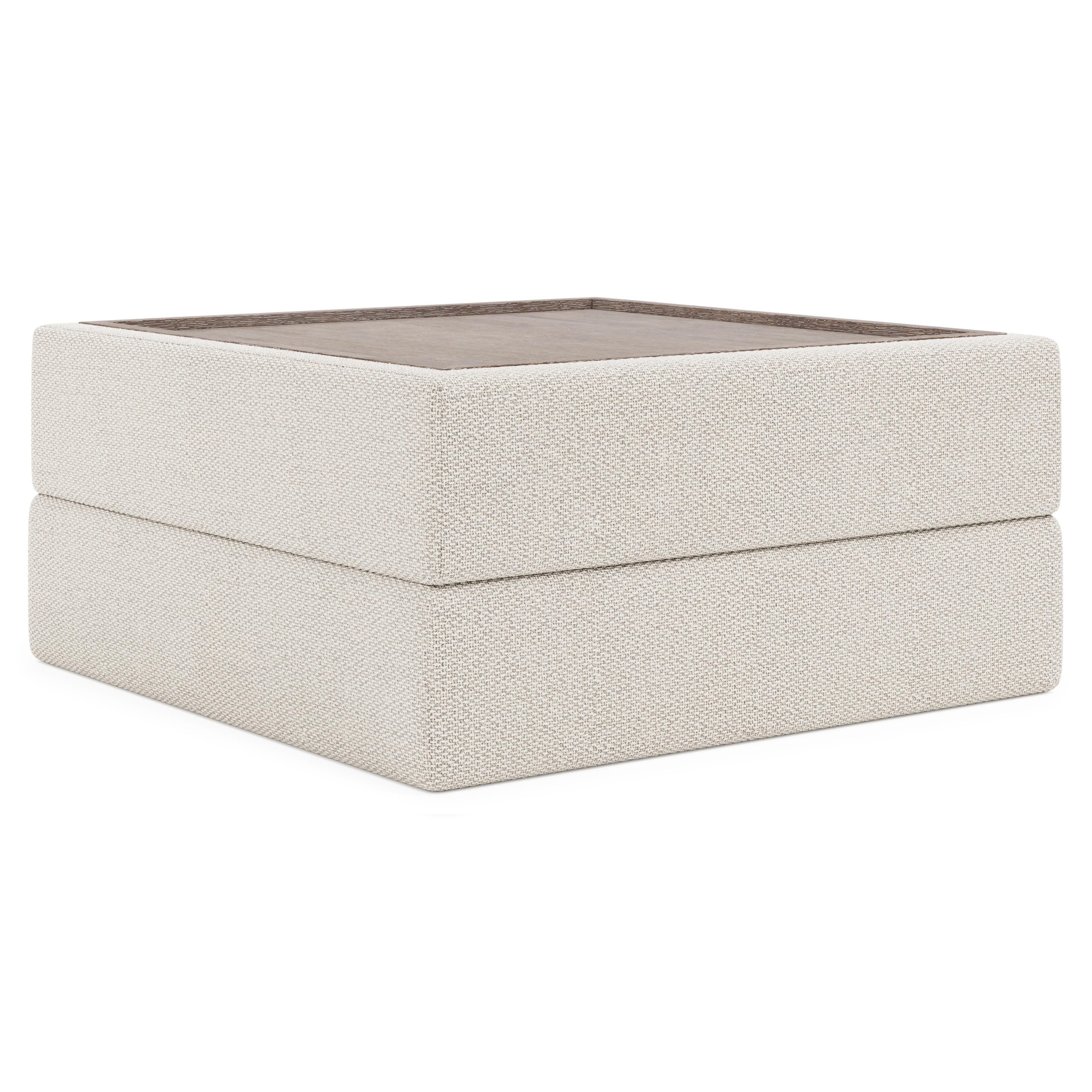 Vista Fabric Tray Ottoman by Bernhardt