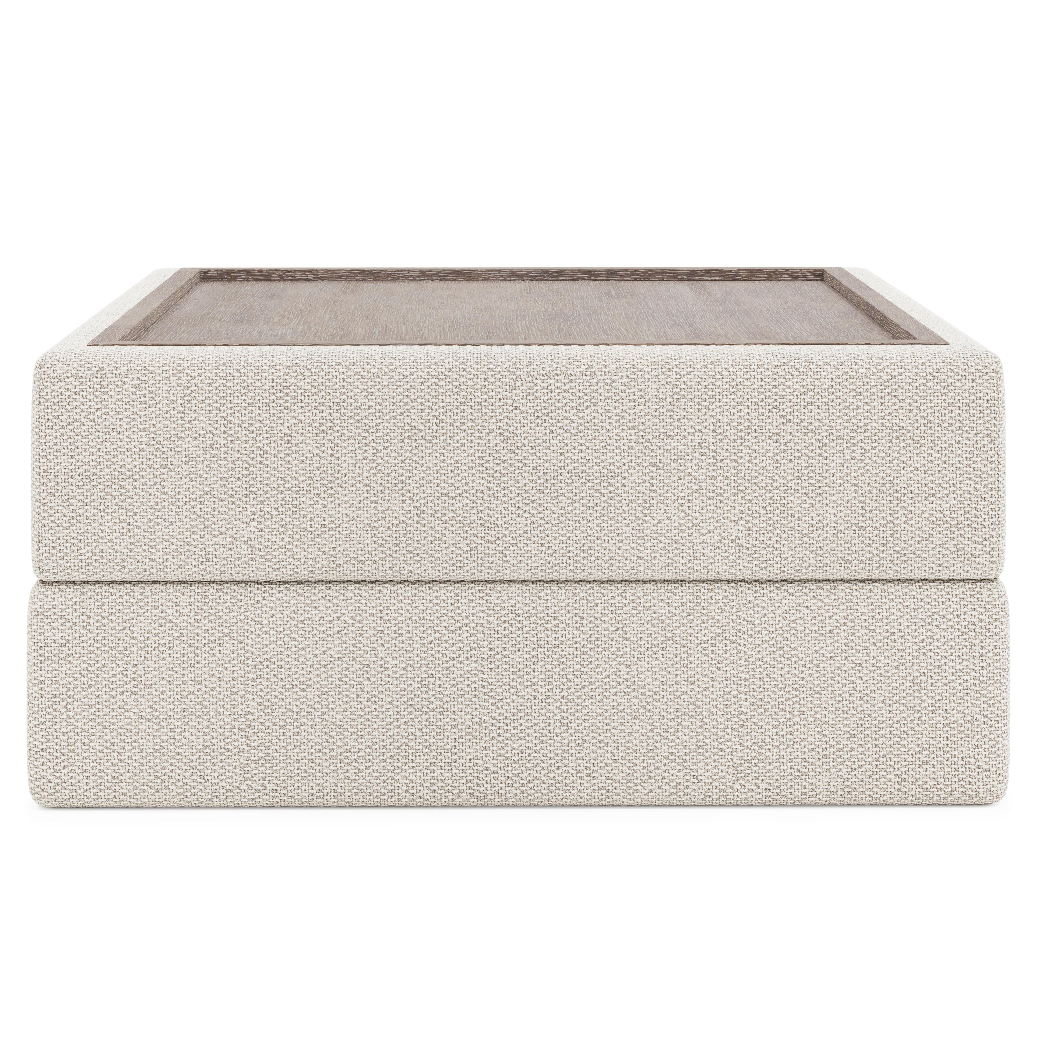 Vista Fabric Tray Ottoman by Bernhardt