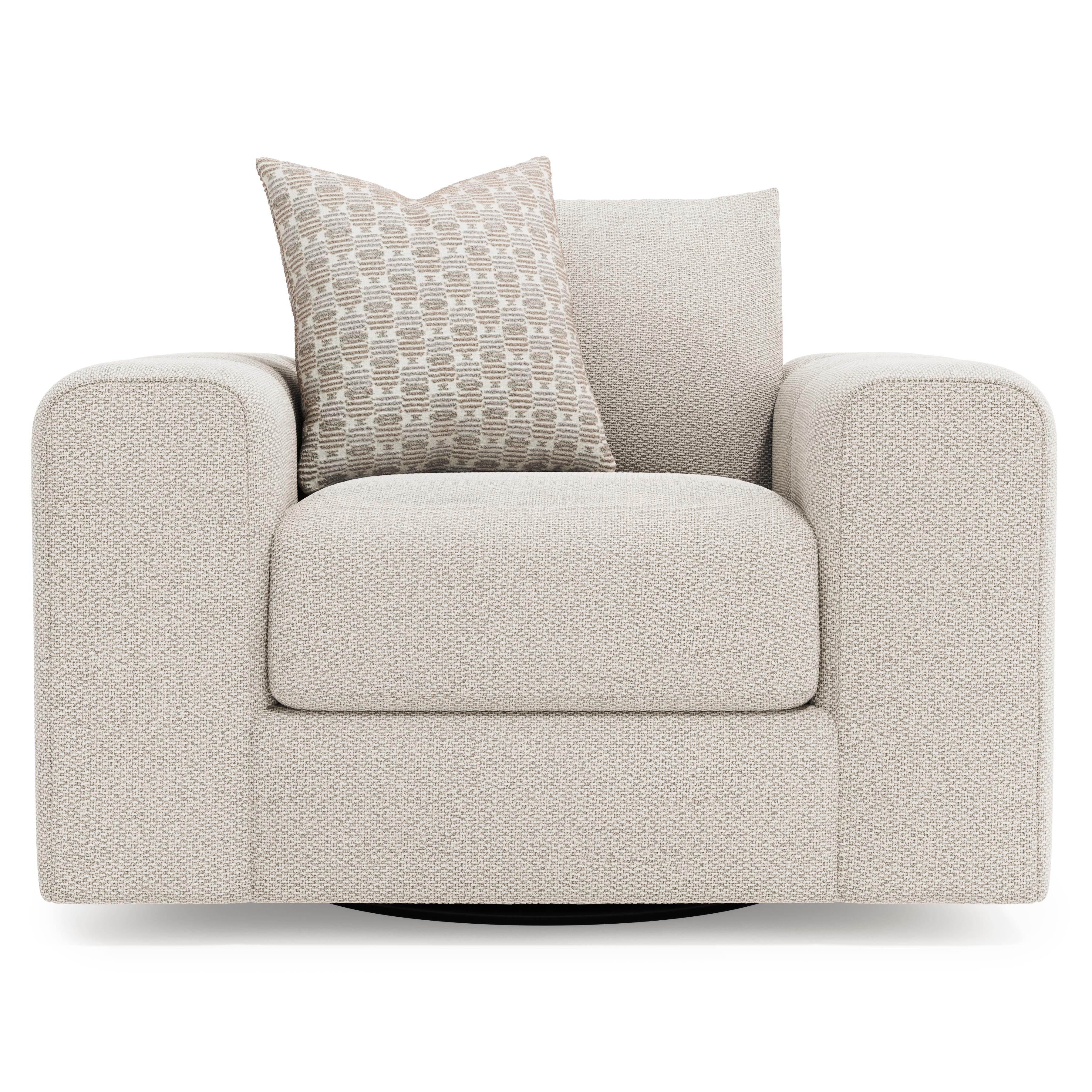 Vista Fabric Swivel Chair by Bernhardt