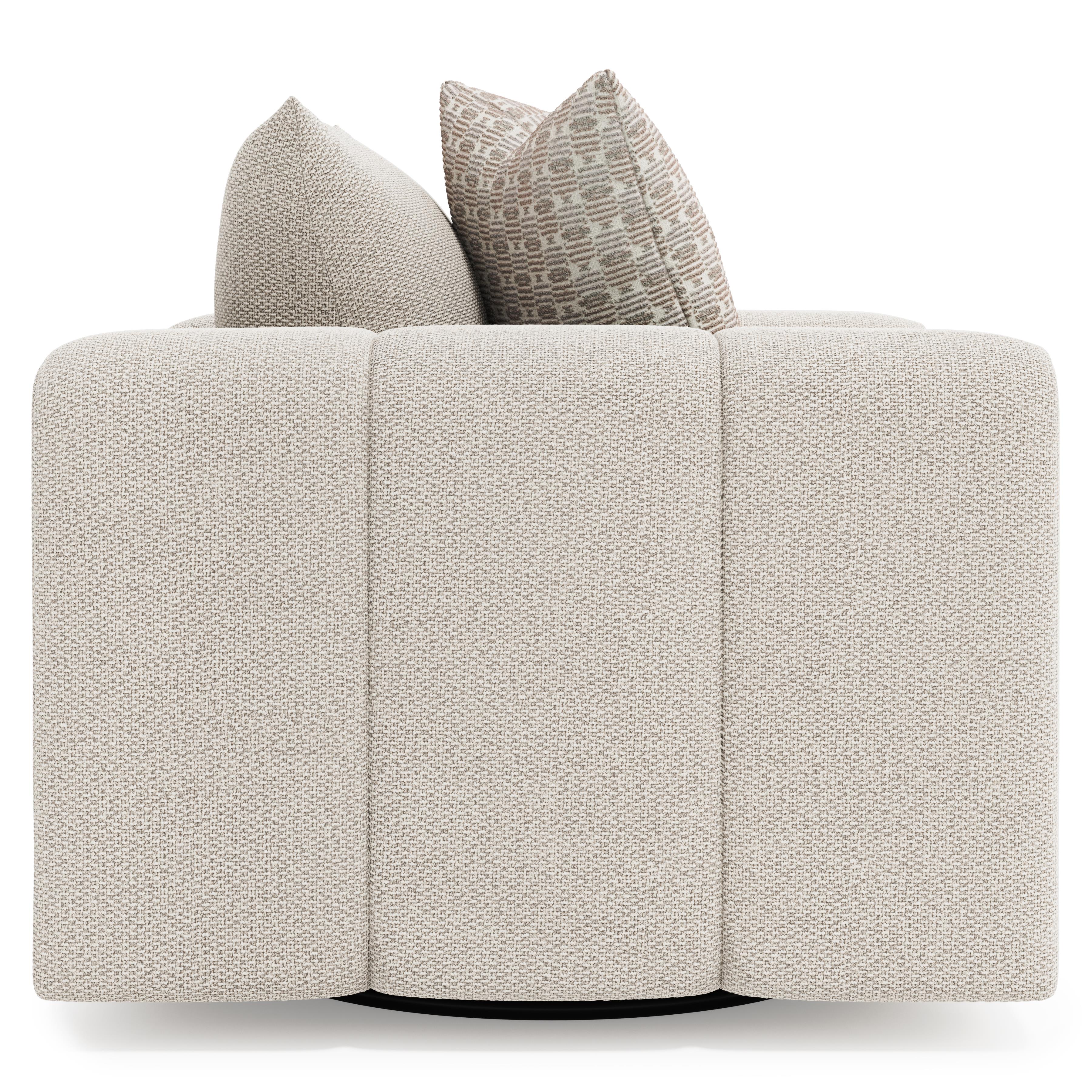 Vista Fabric Swivel Chair by Bernhardt