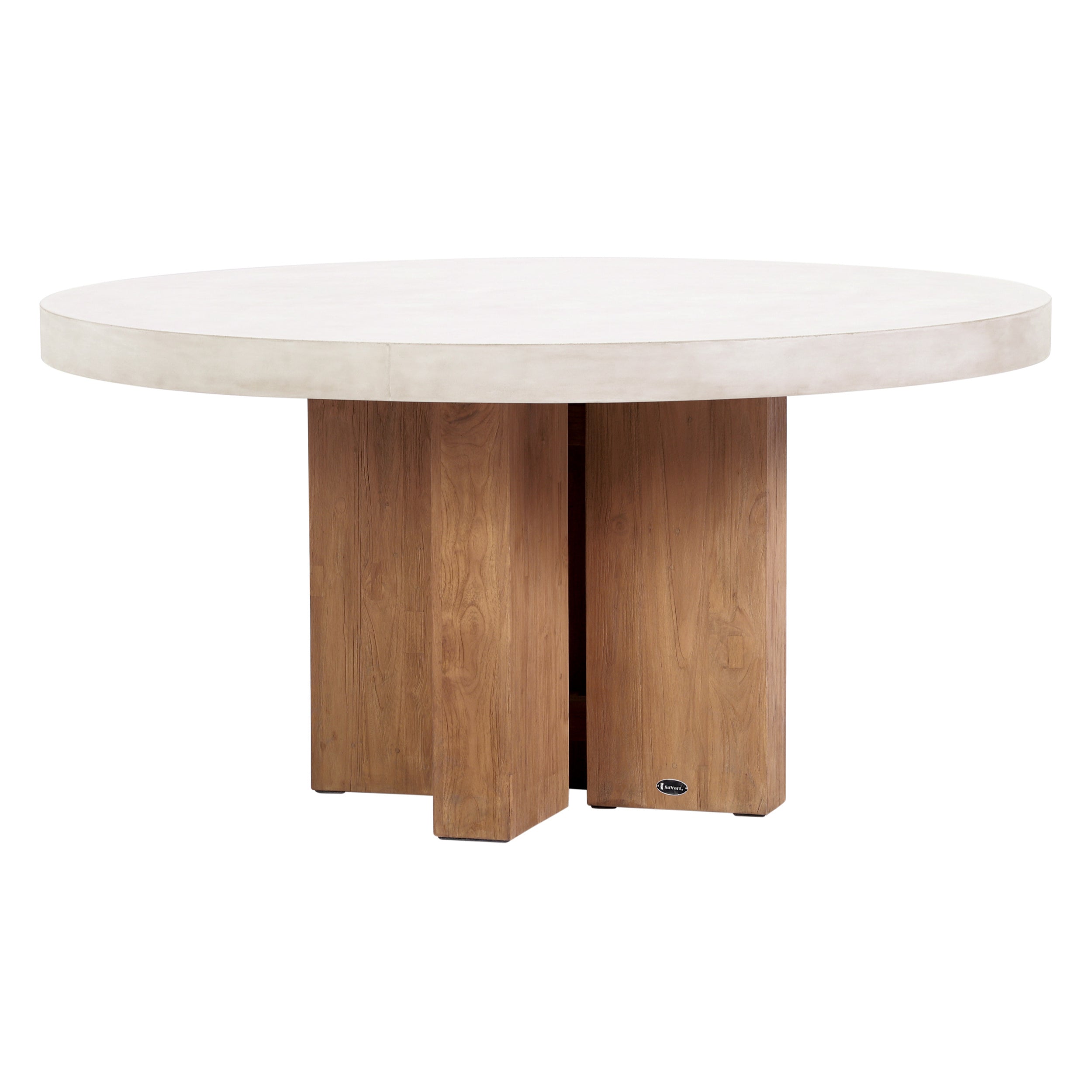 Java Teak and Concrete Dining Table