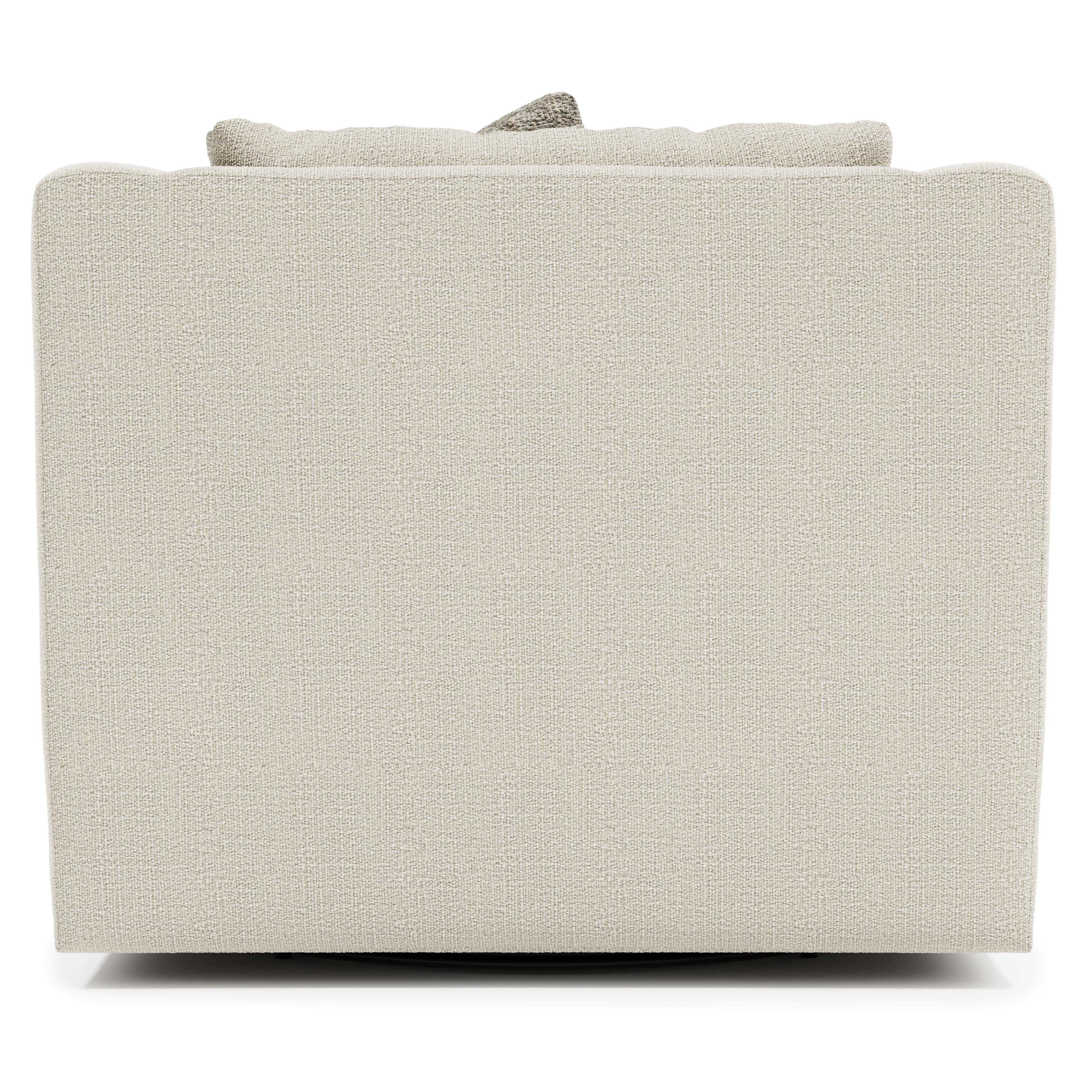 Gabi Boucle Fabric Swivel Chair by Bernhardt