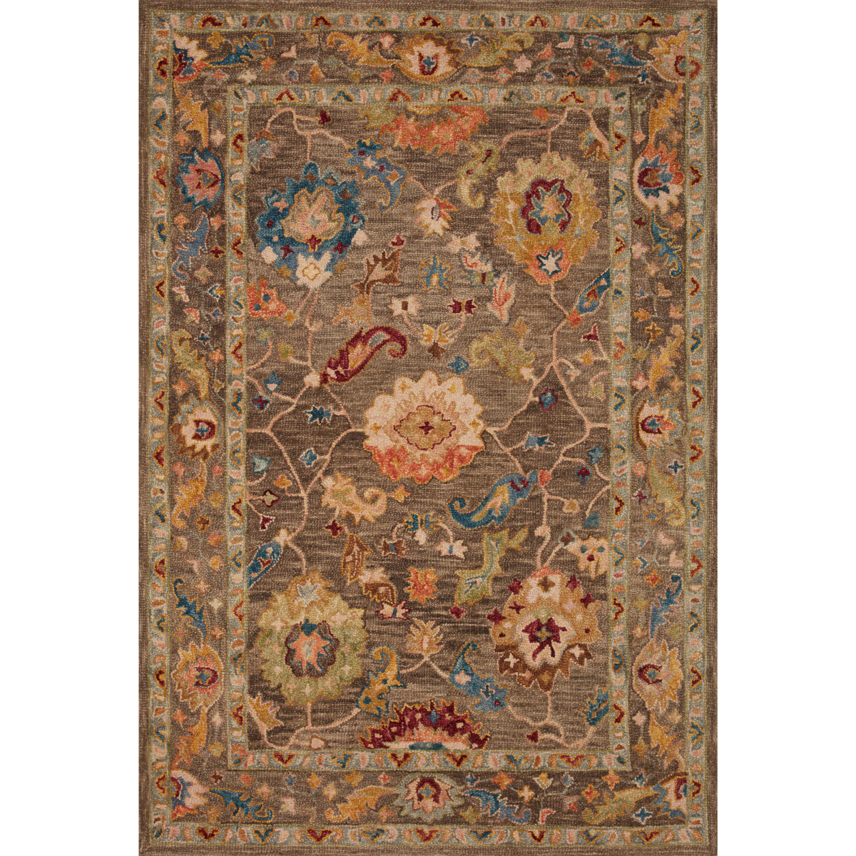 Loloi Padma Charcoal/Multi Rug by Loloi