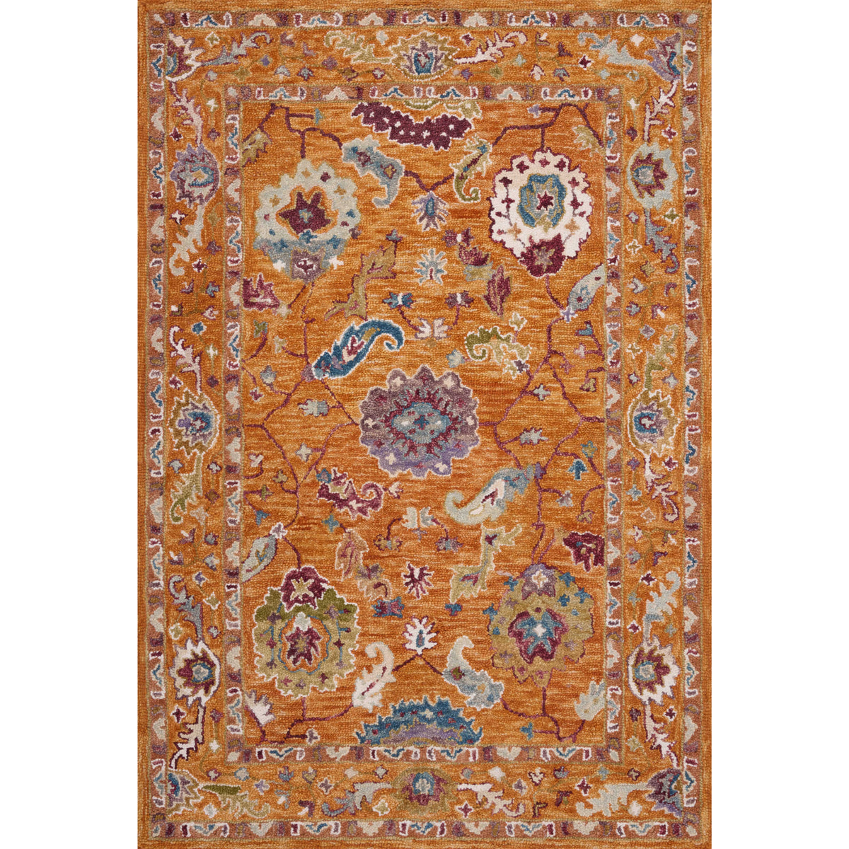 Loloi Padma Orange/Multi Rug by Loloi