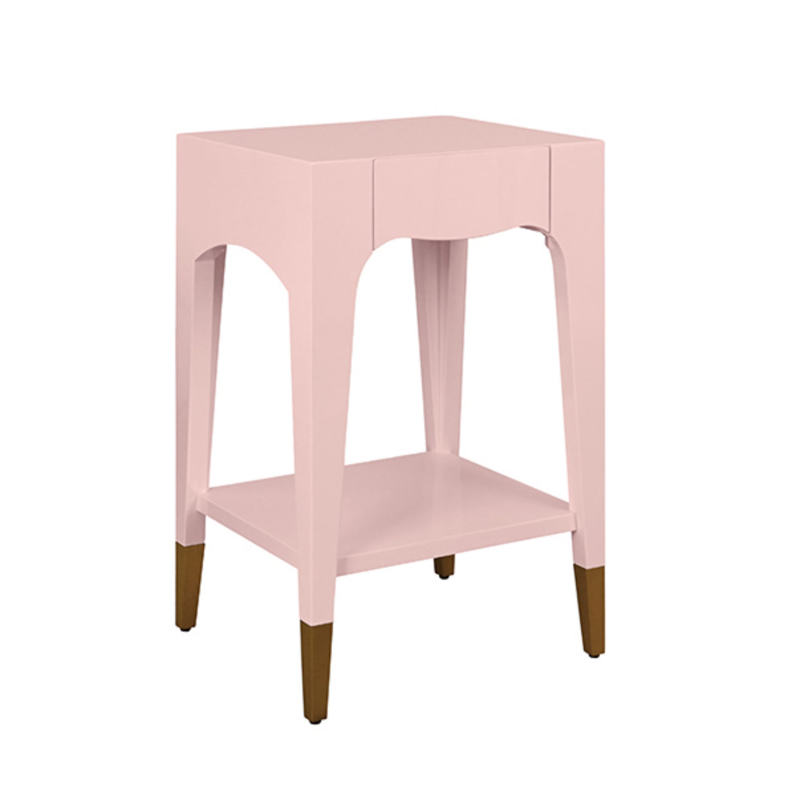 Patti Tapered Leg One Drawer Side Table