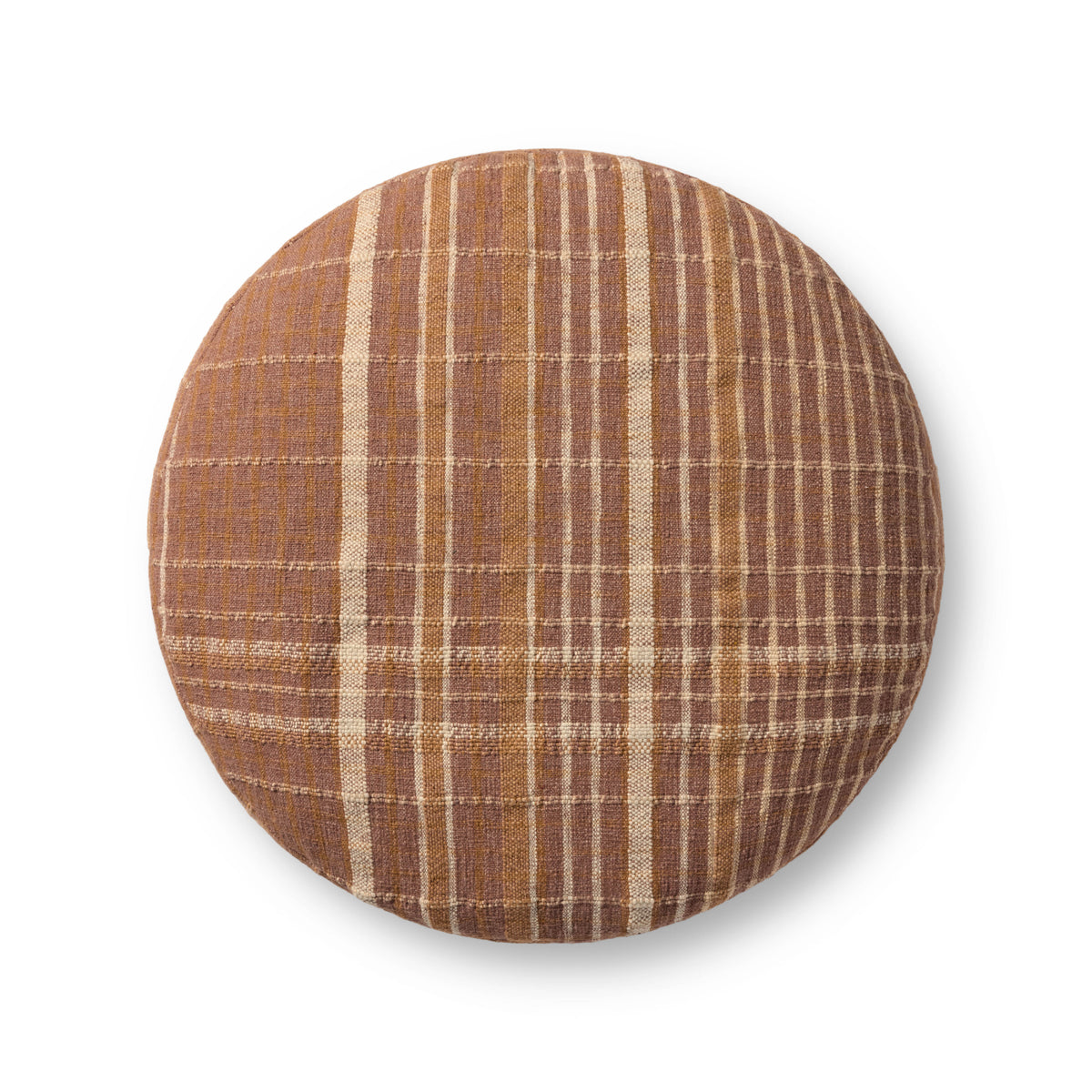 Chris Loves Julia x Loloi Wallace 36"W x 36"D x 17"H Round Pouf by Loloi