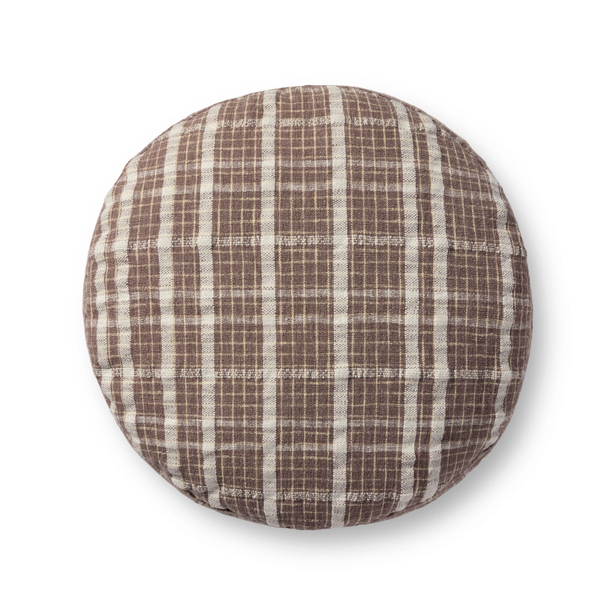 Chris Loves Julia x Loloi Wallace 36"W x 36"D x 17"H Round Pouf by Loloi