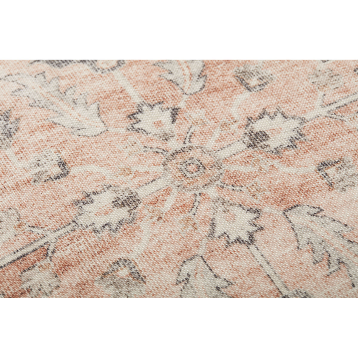 Loloi LPF0020 Blush/Multi 24"W x 24"D x 8"H Pouf by Loloi