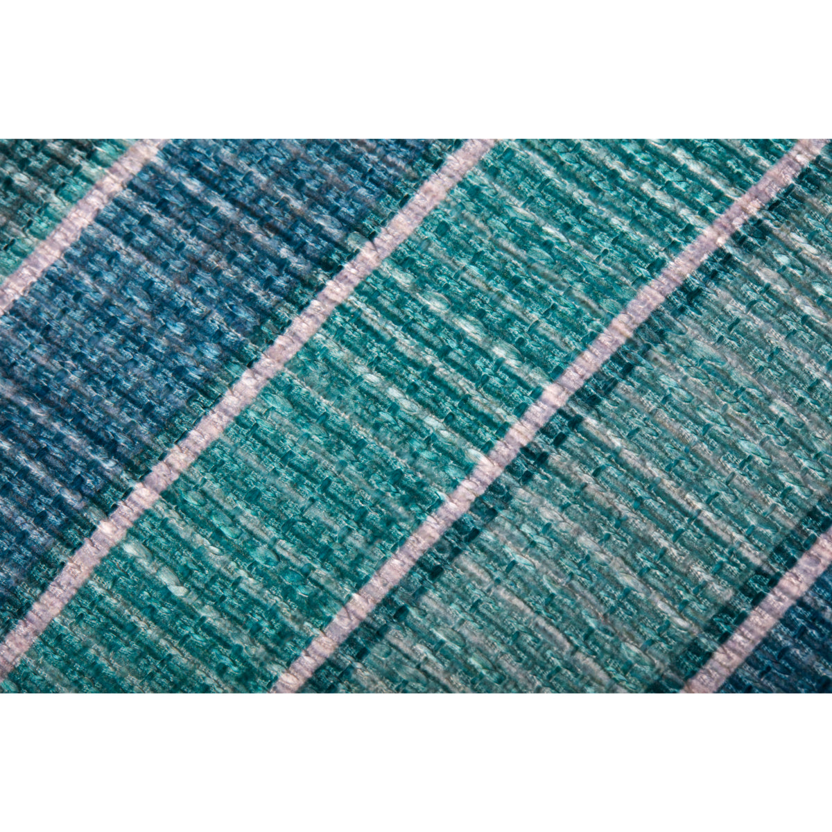Loloi PF0010 Lagoon/Blue 24"W x 24"D x 13"H Pouf by Loloi