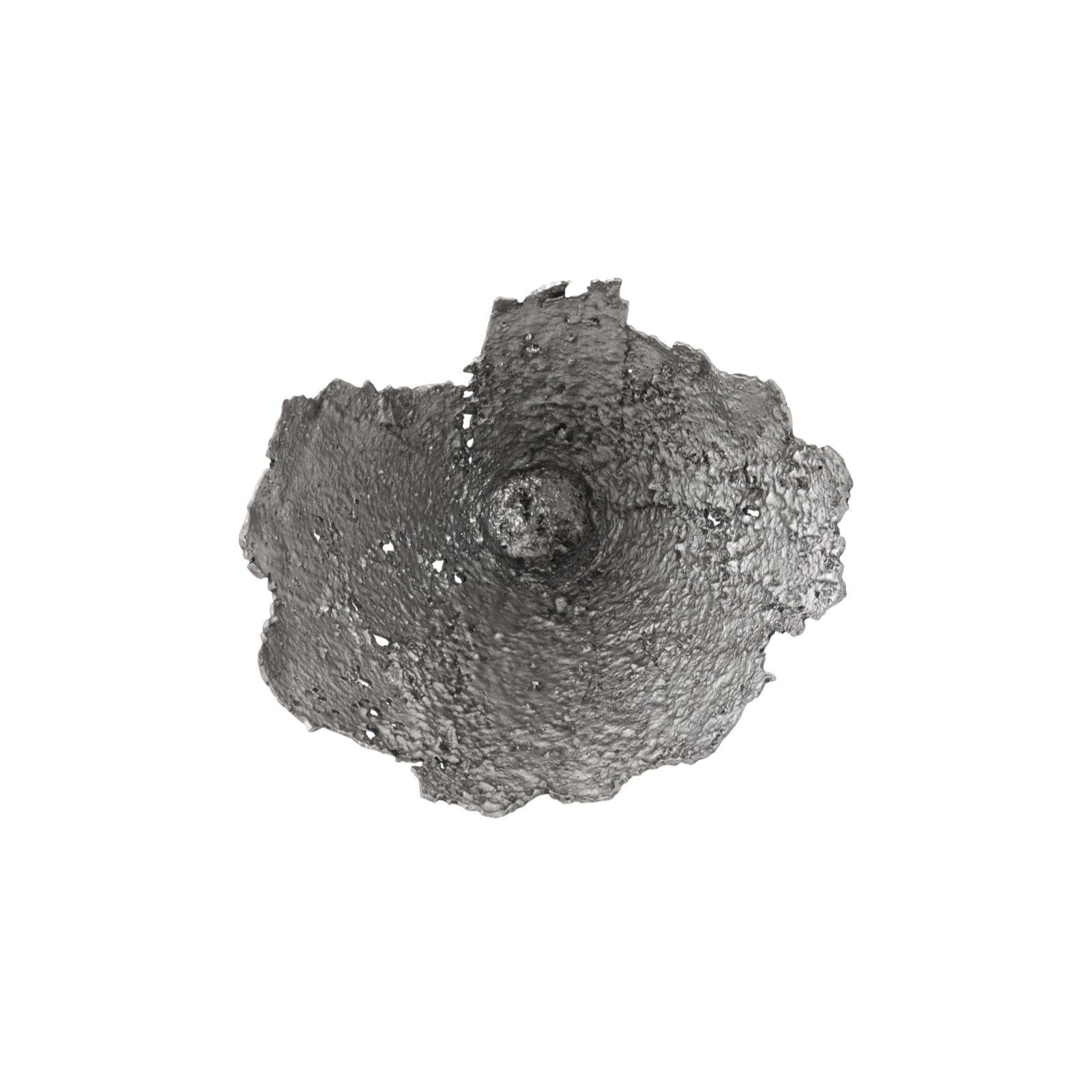 Jagged Splash Bowl Wall Art - Silver Leaf