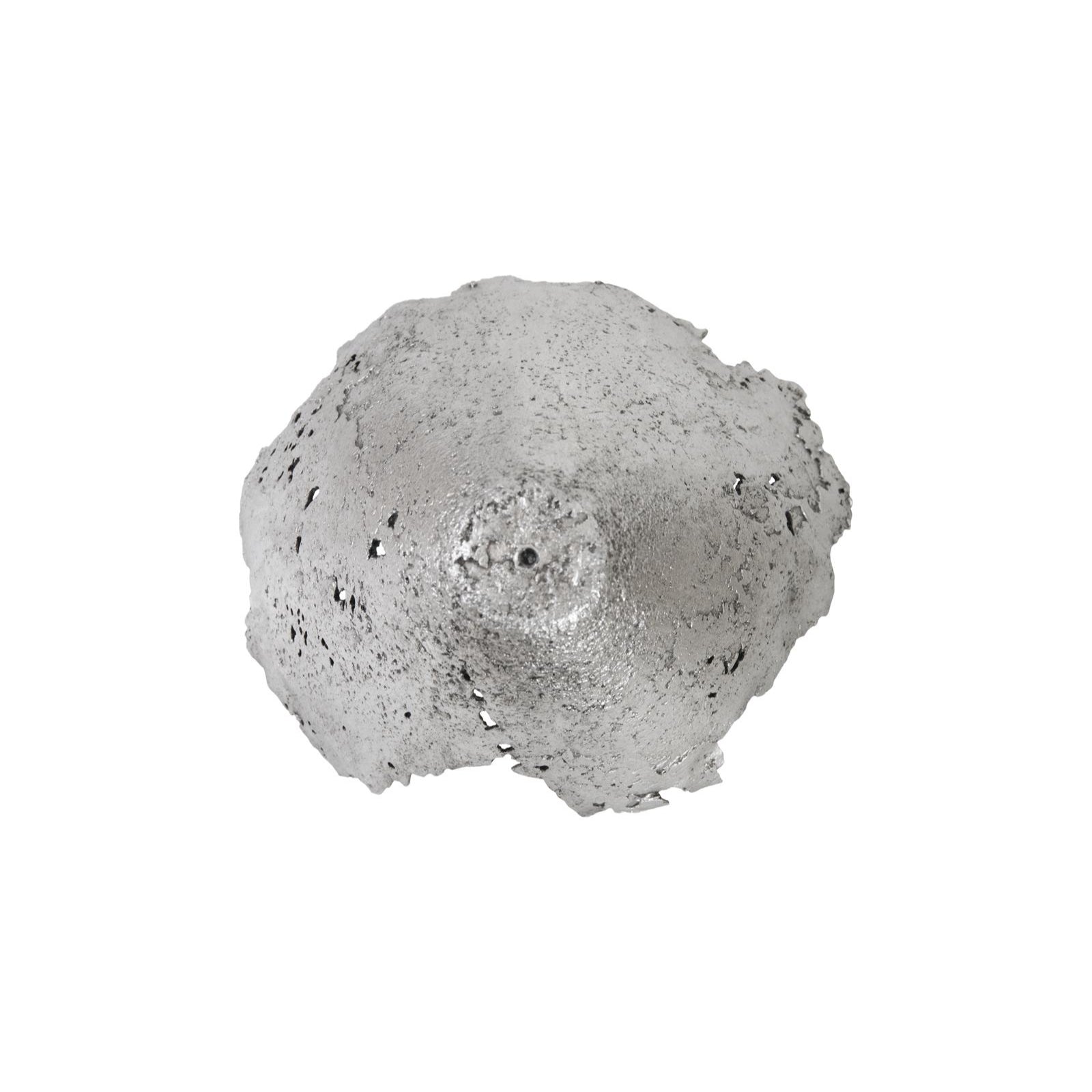 Jagged Splash Bowl Wall Art - Silver Leaf