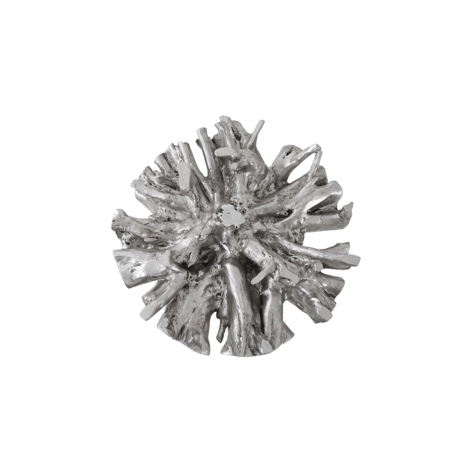 Cast Root Small Silver Dining Table Base