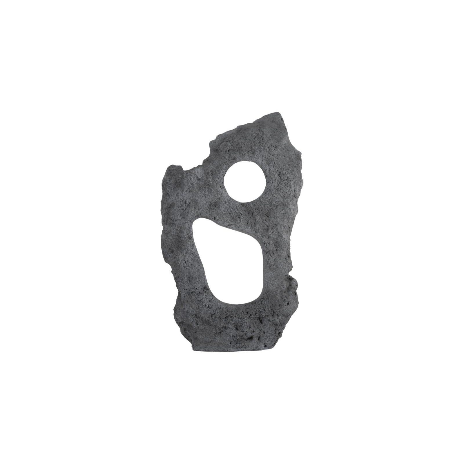 Colossal Cast Stone Double Hole Sculpture