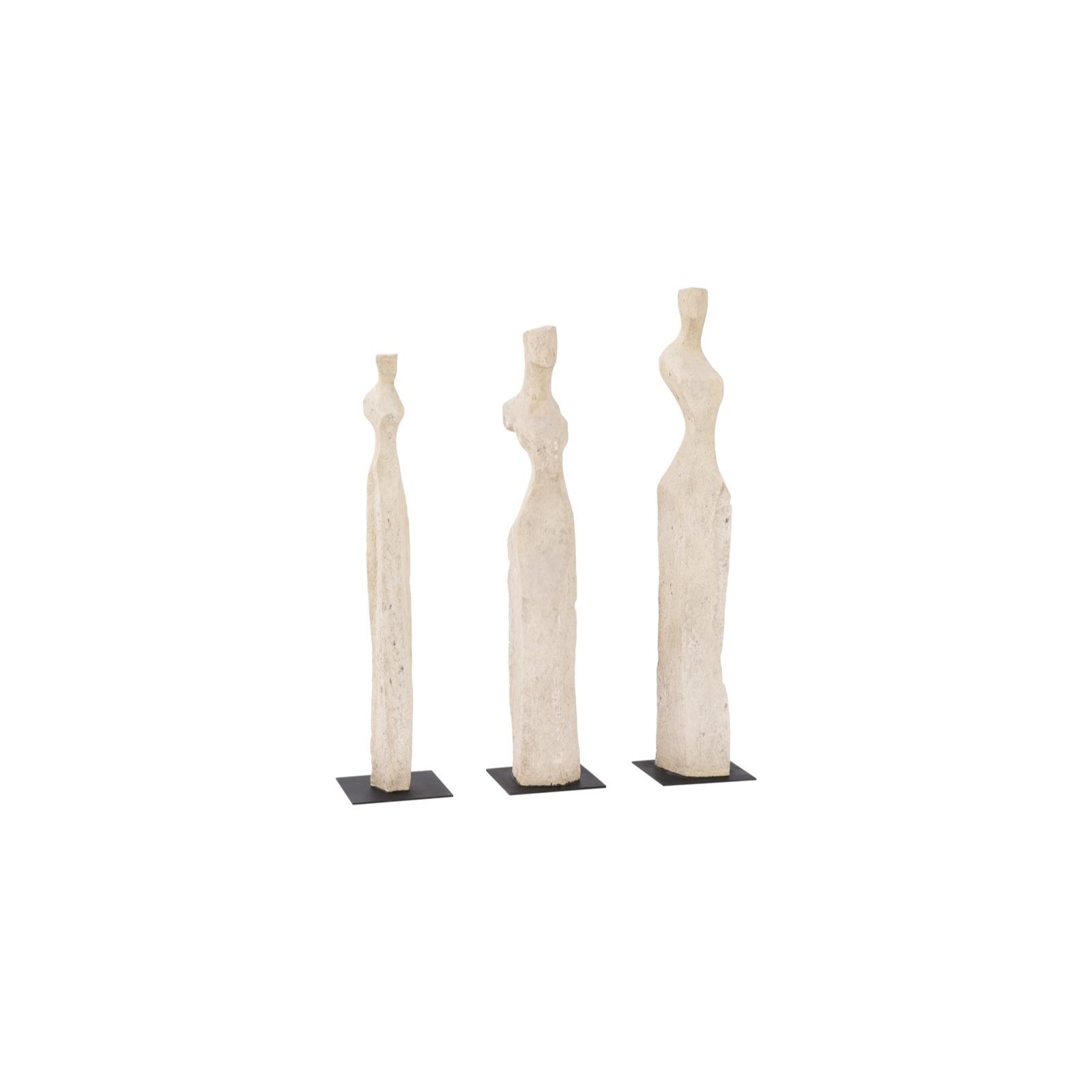 Cast Women Sculptures - Set of 3