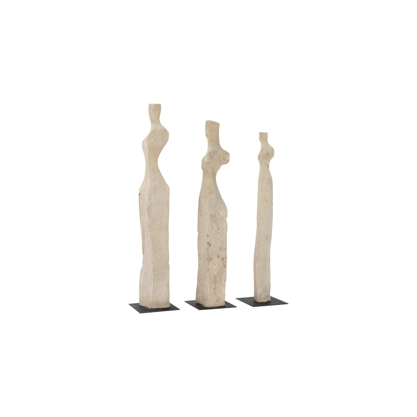 Cast Women Sculptures - Set of 3