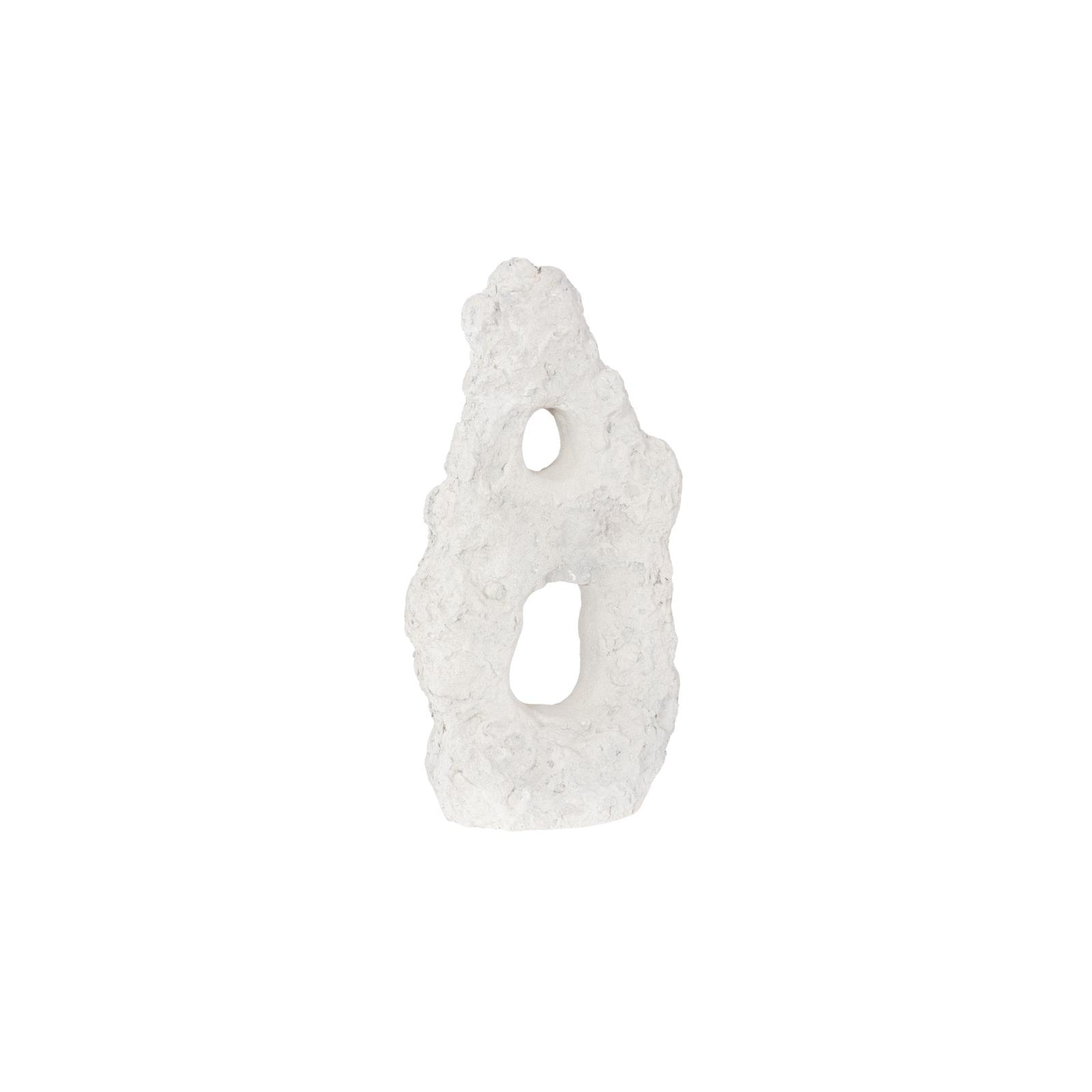 Cast Stone Double Hole Table Top Sculpture